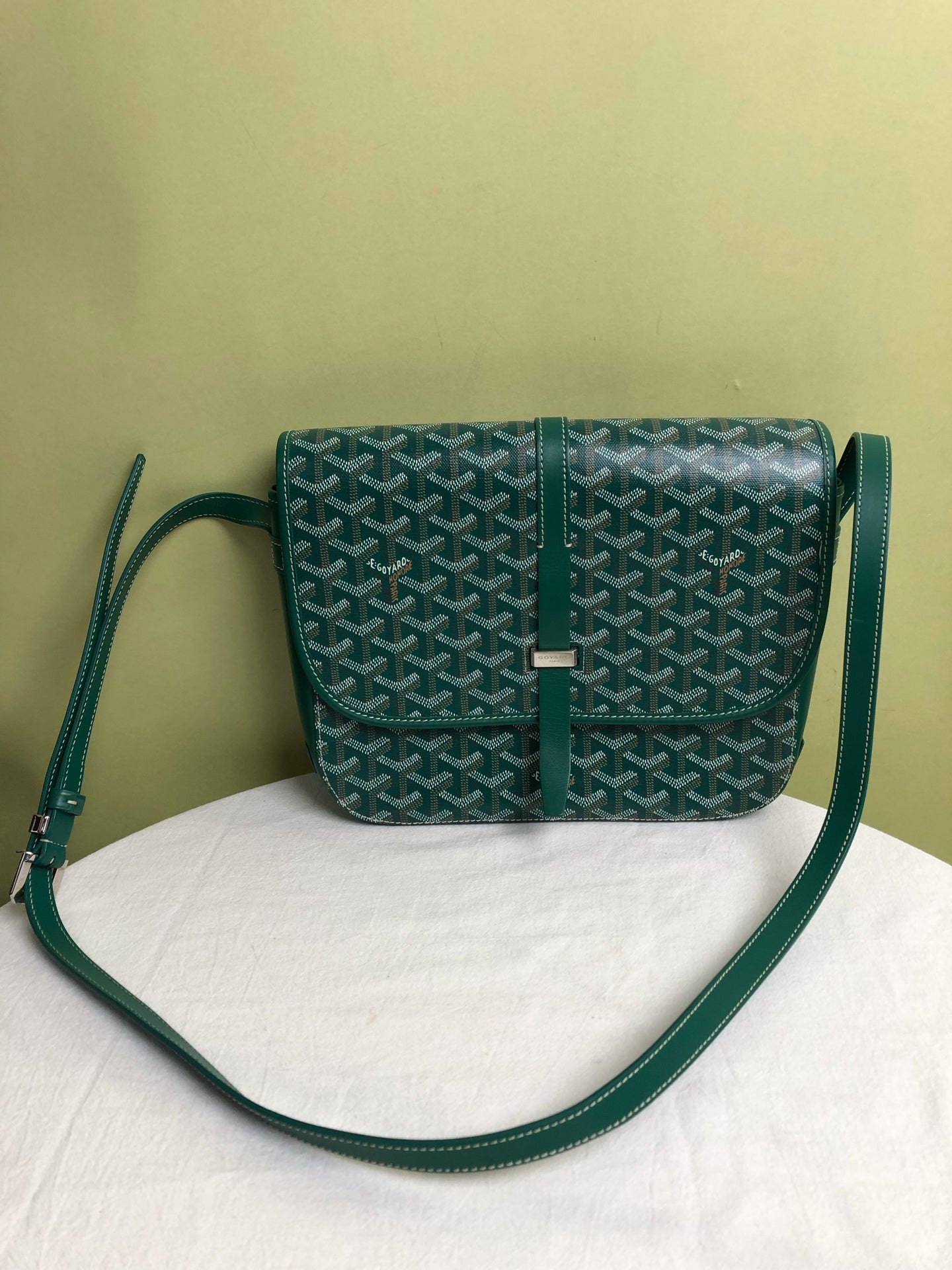 Goyard Green Messenger Bag