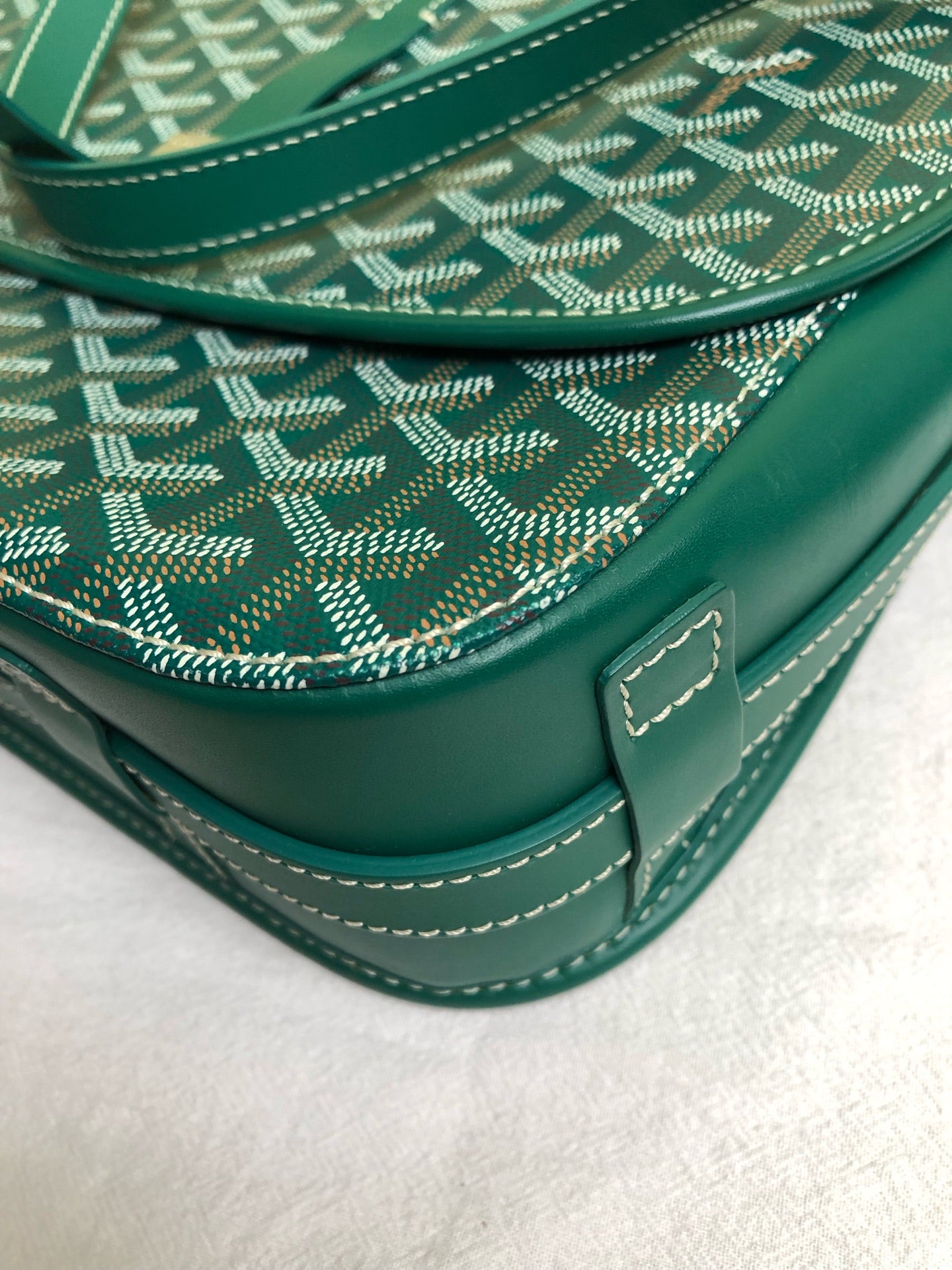 Goyard Green Messenger Bag