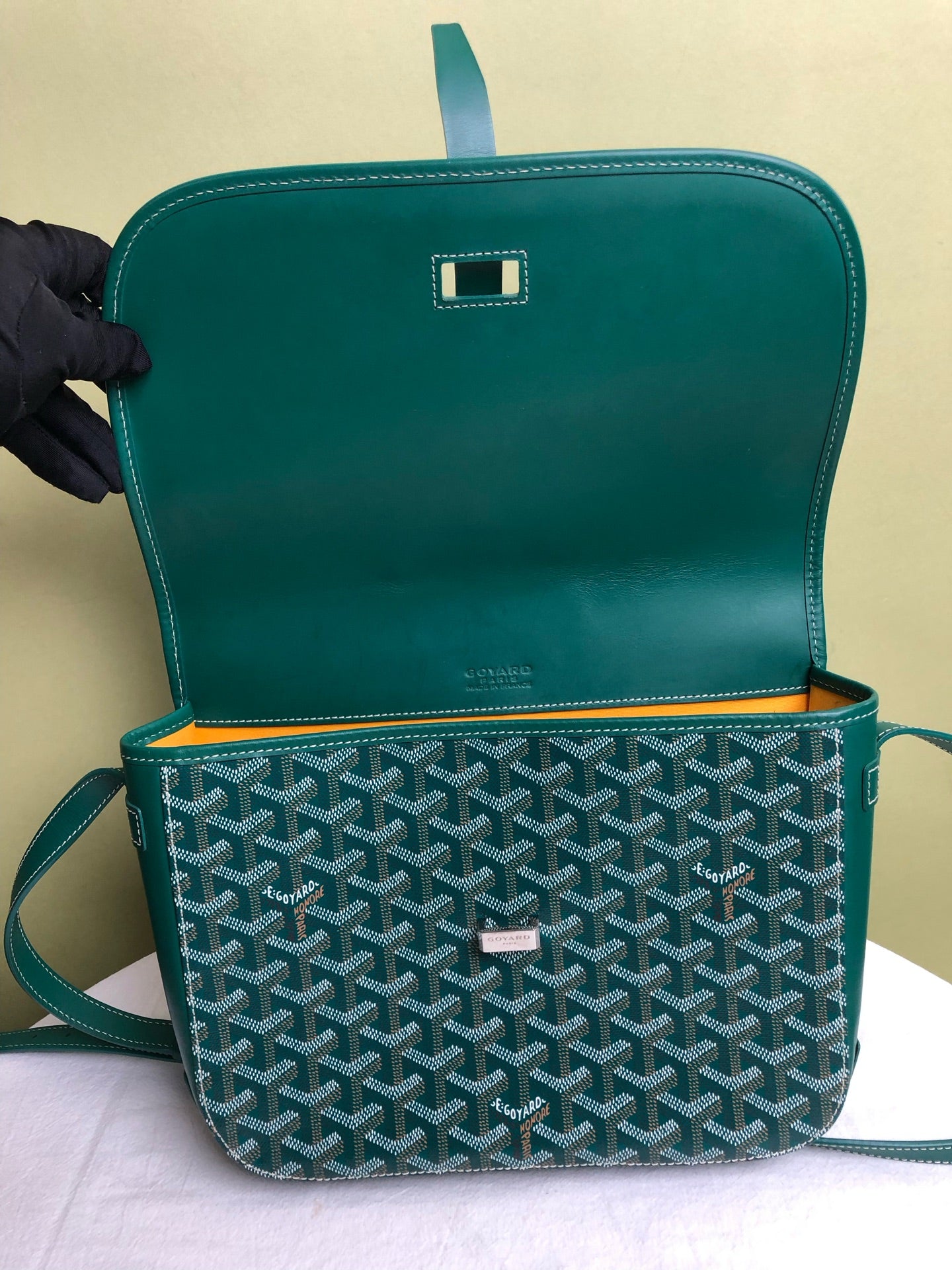 Goyard Green Messenger Bag