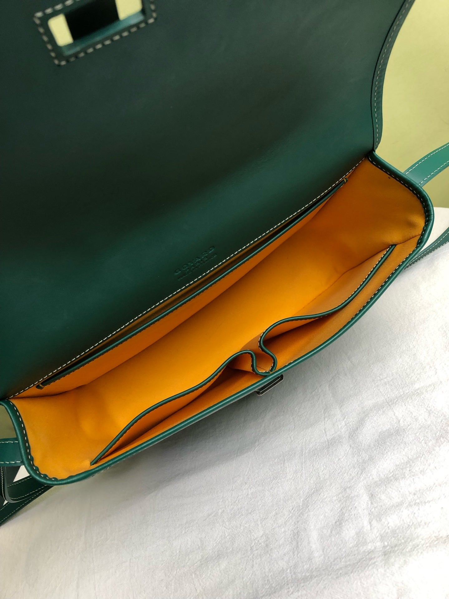 Goyard Green Messenger Bag