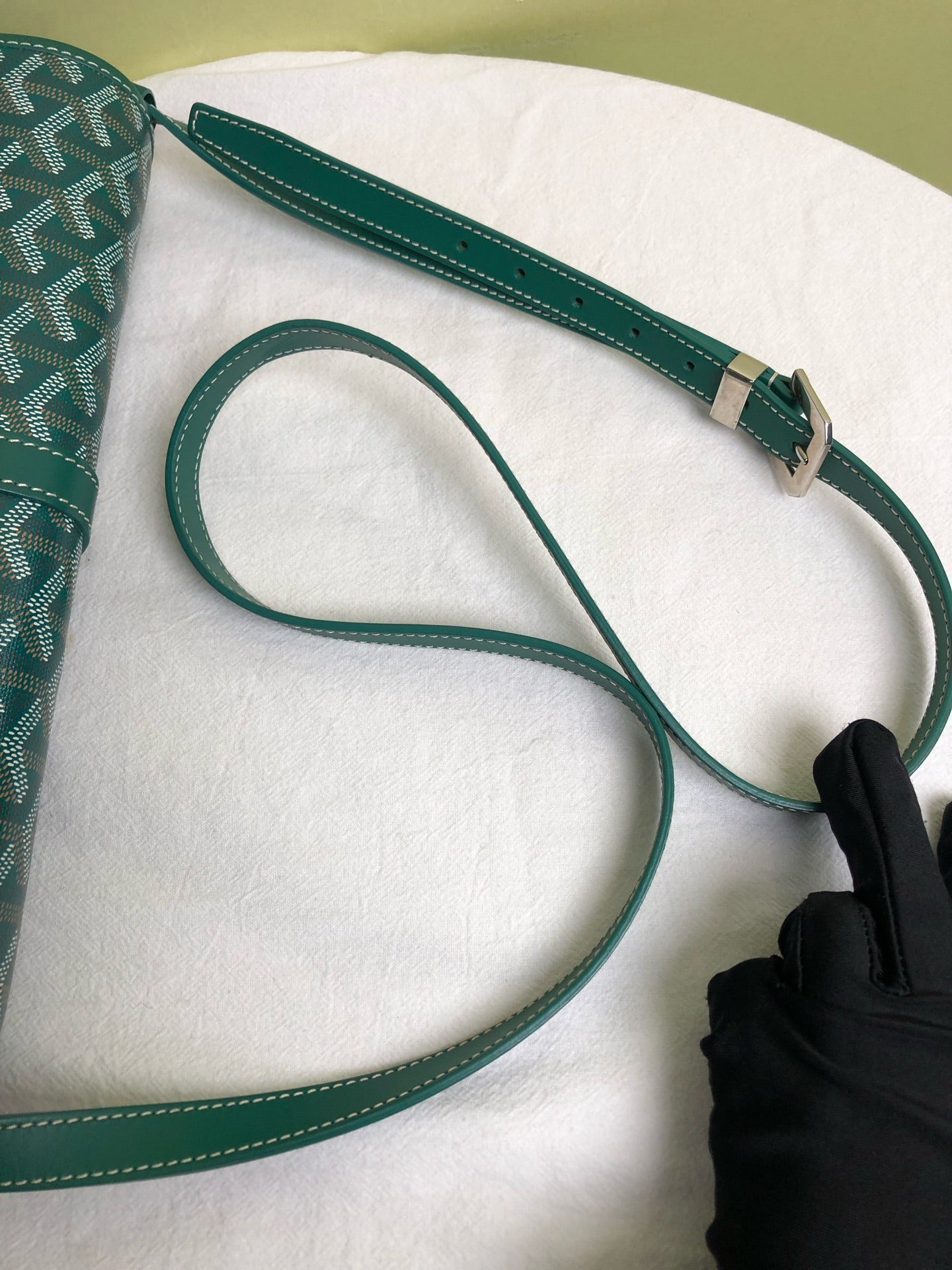 Goyard Green Messenger Bag