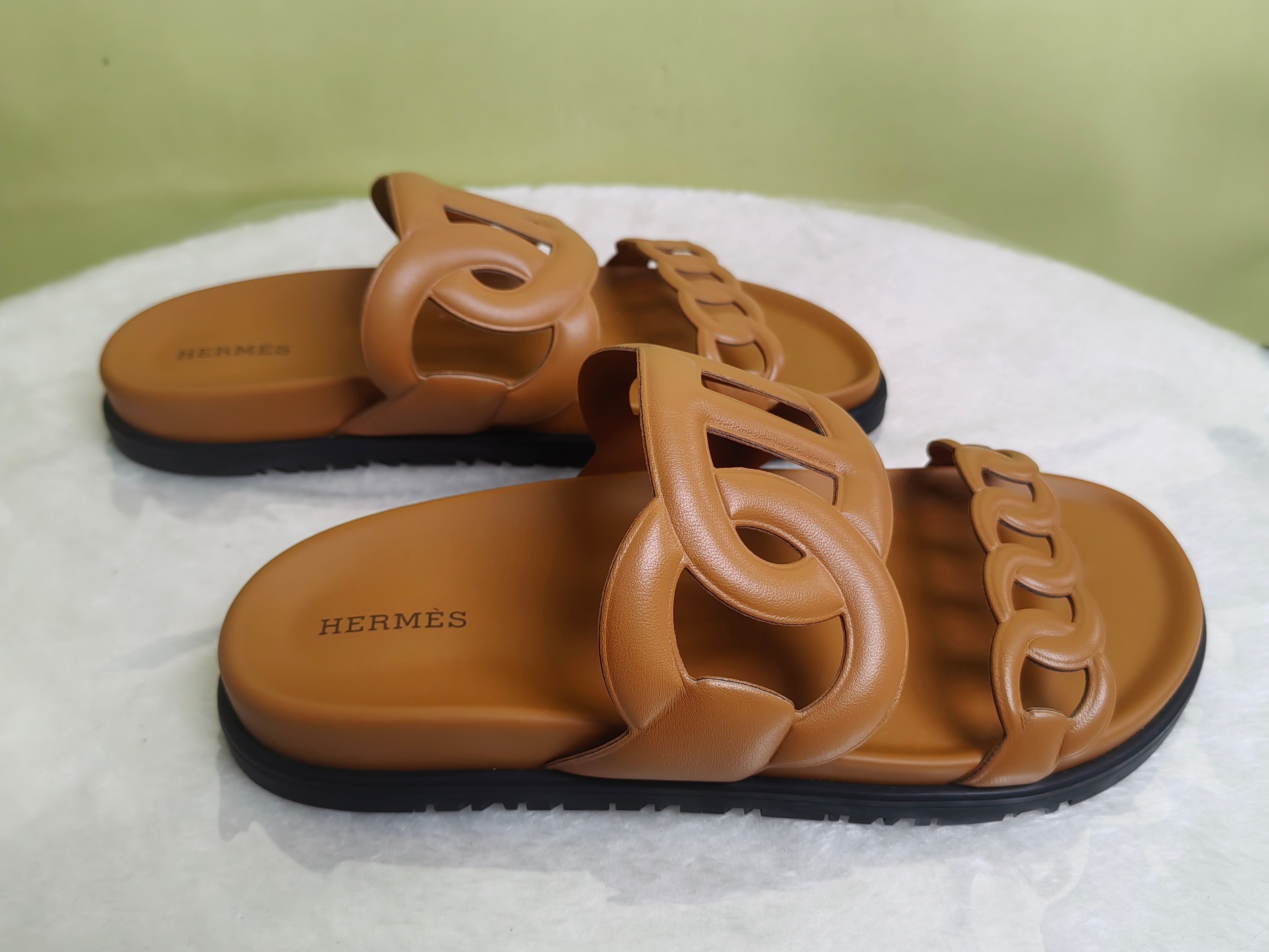 Hermes Brown Flip flop