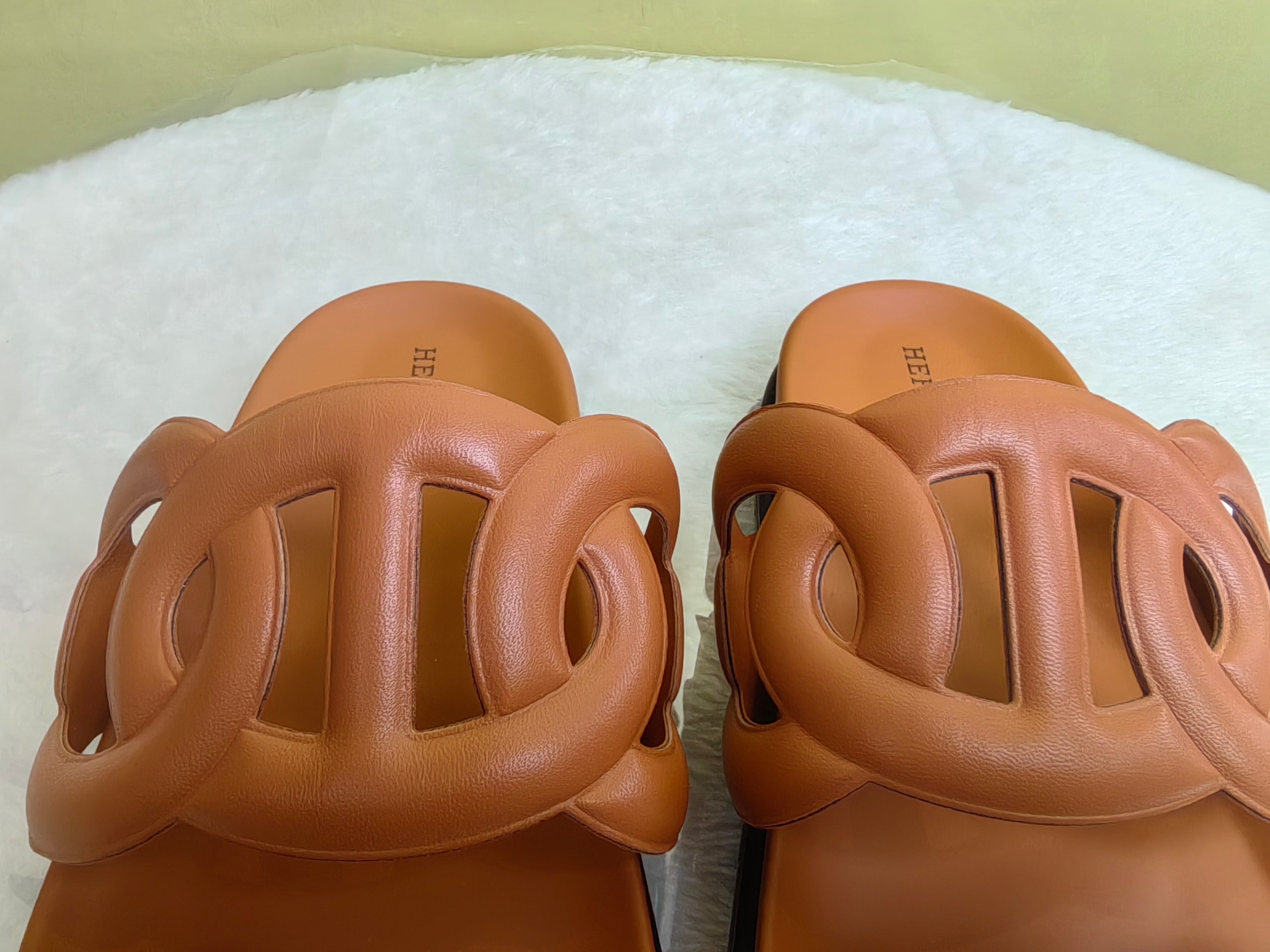 Hermes Brown Flip flop