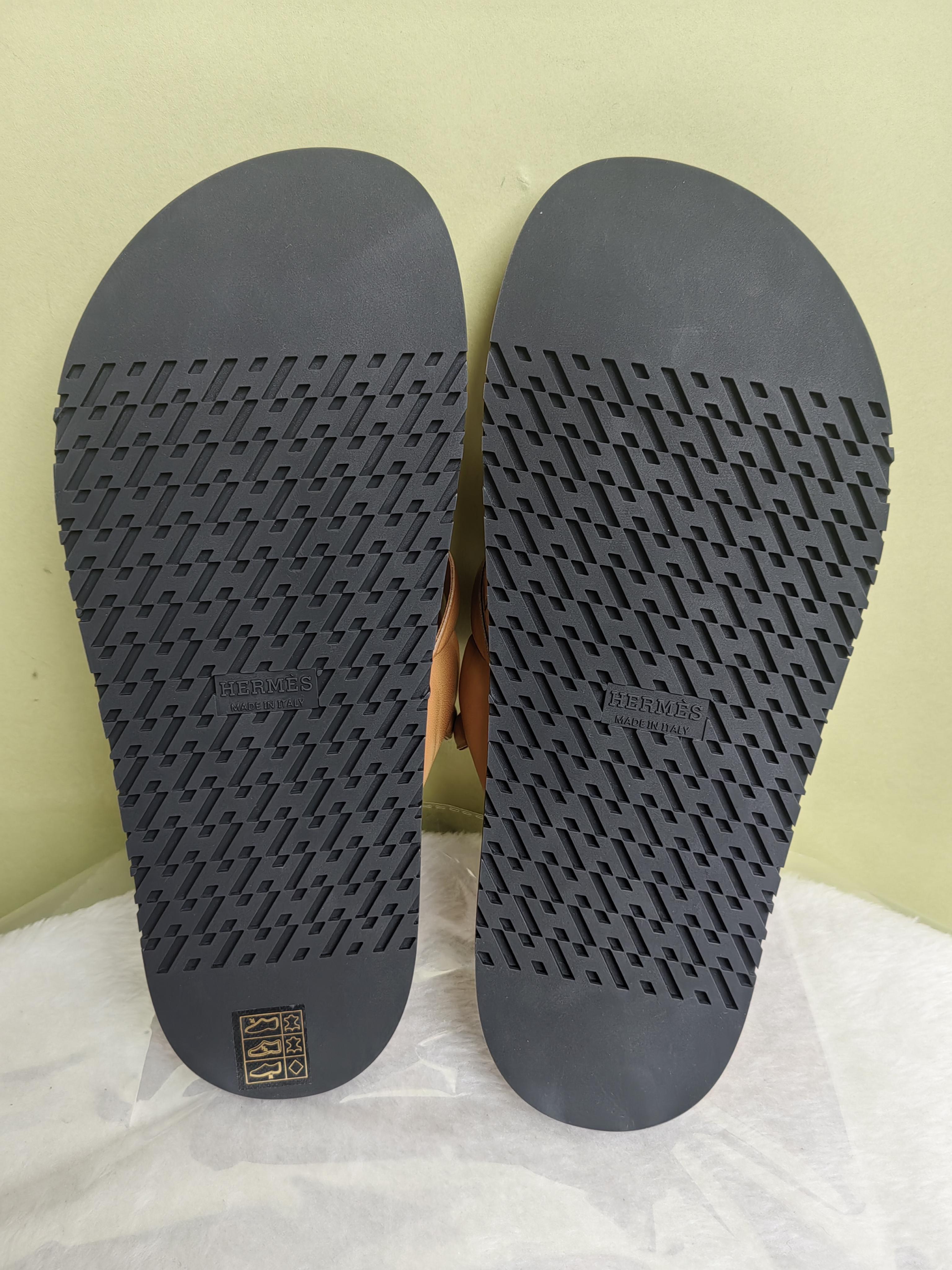 Hermes Brown Flip flop