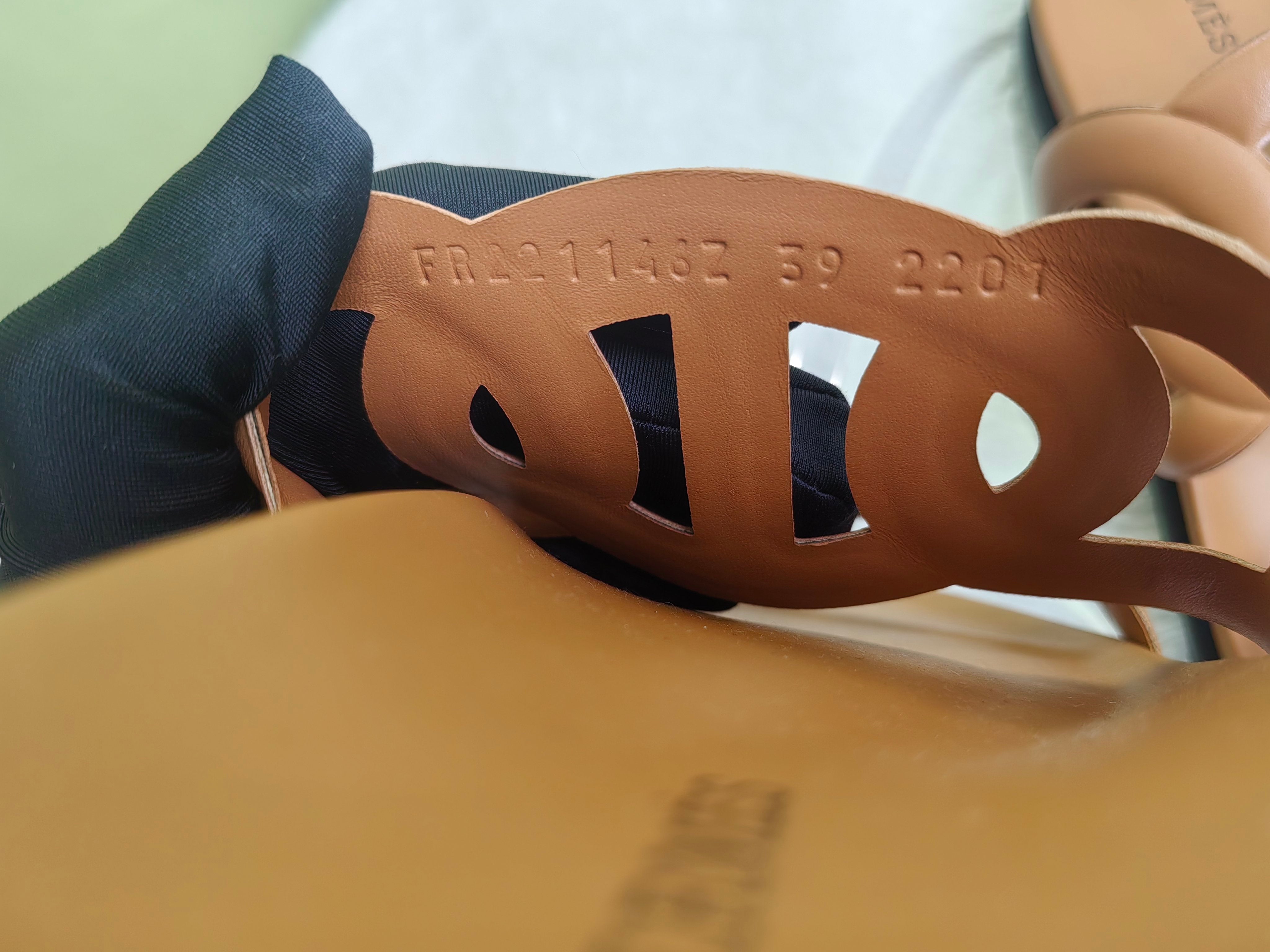 Hermes Brown Flip flop