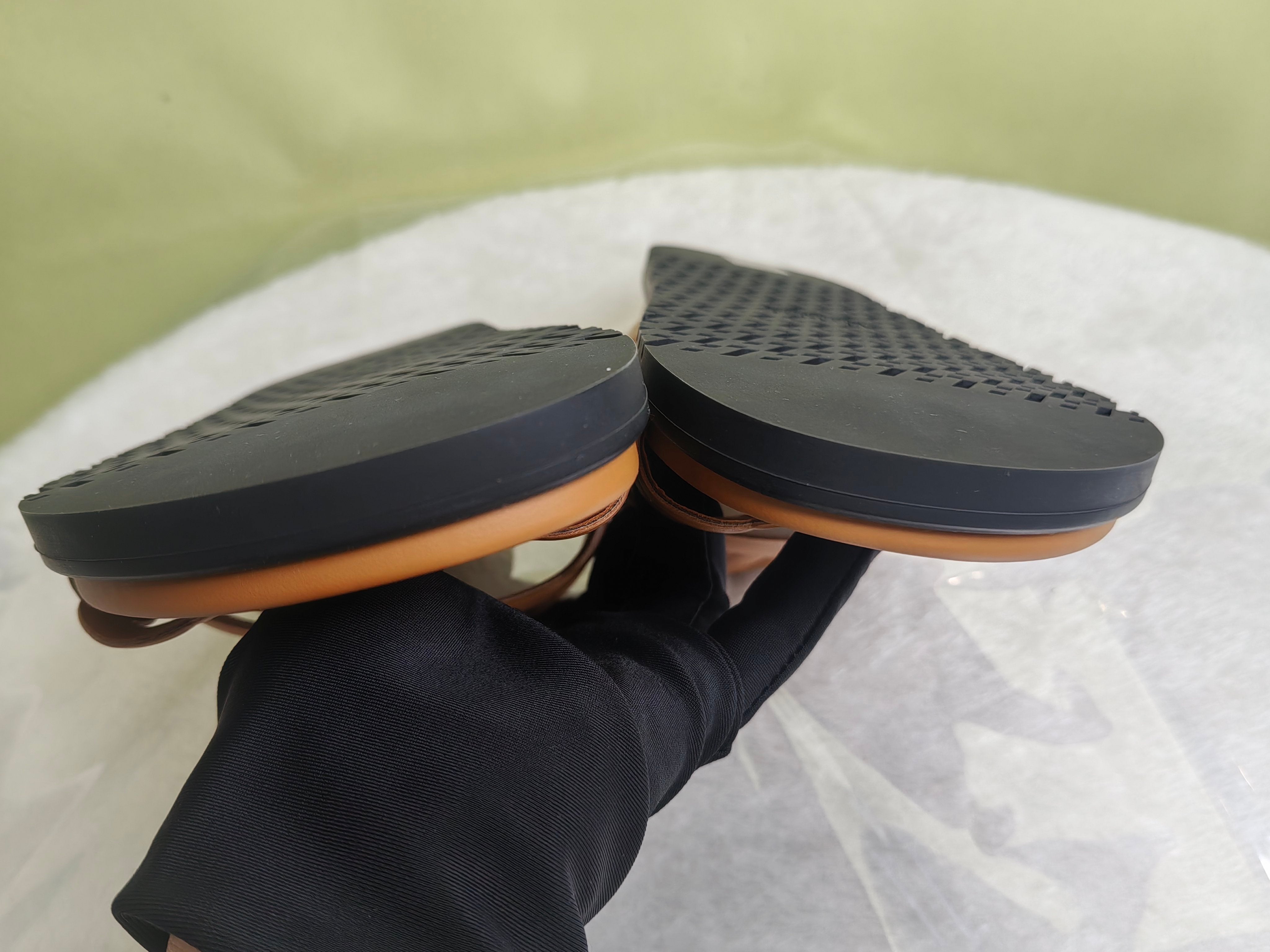 Hermes Brown Flip flop