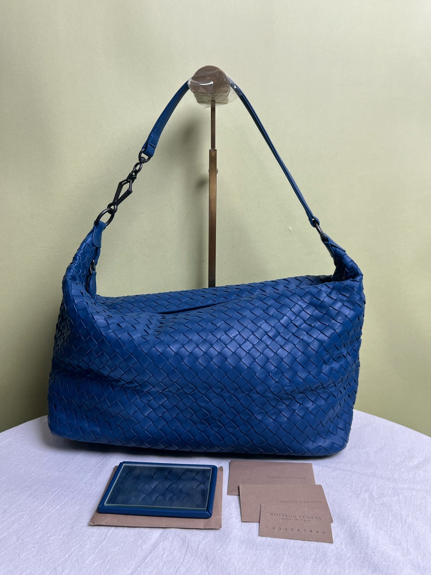 Bottega Veneta Blue Satchel