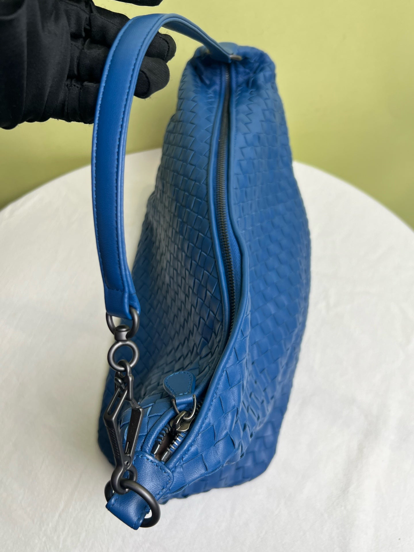 Bottega Veneta Blue Satchel