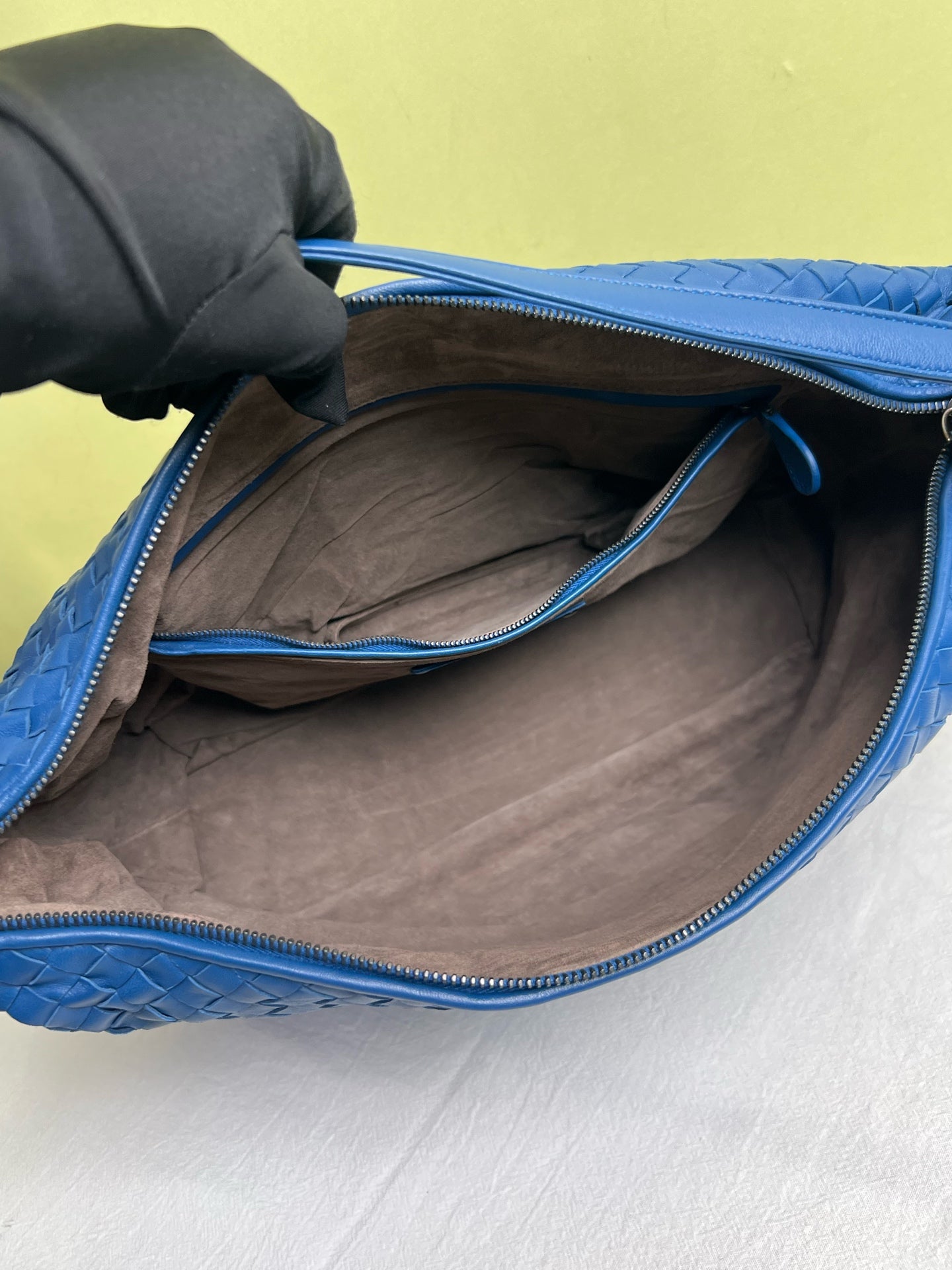 Bottega Veneta Blue Satchel