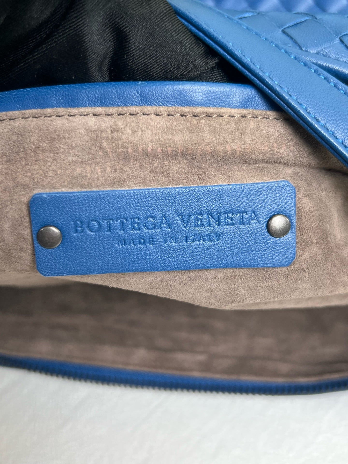 Bottega Veneta Blue Satchel