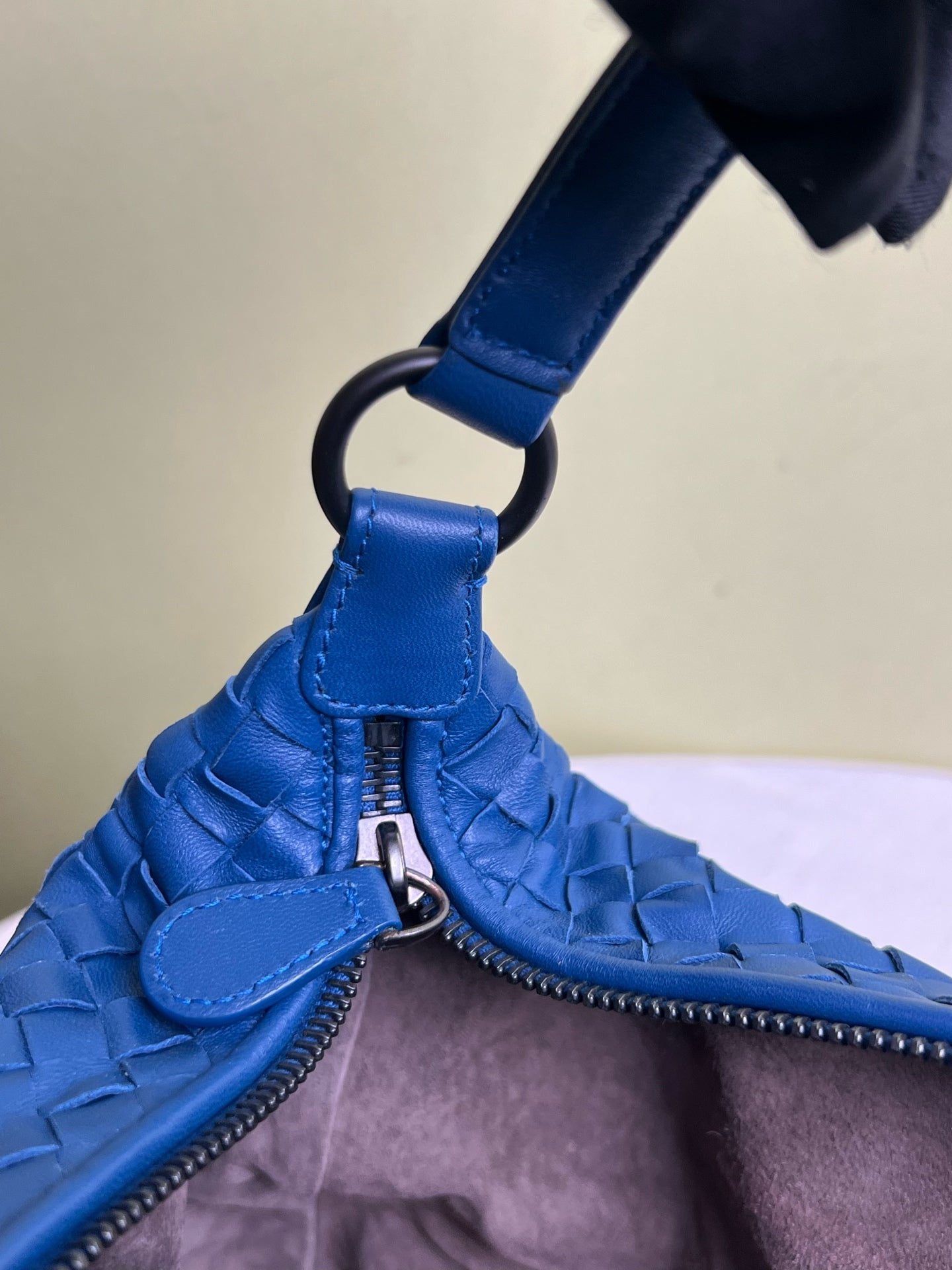 Bottega Veneta Blue Satchel