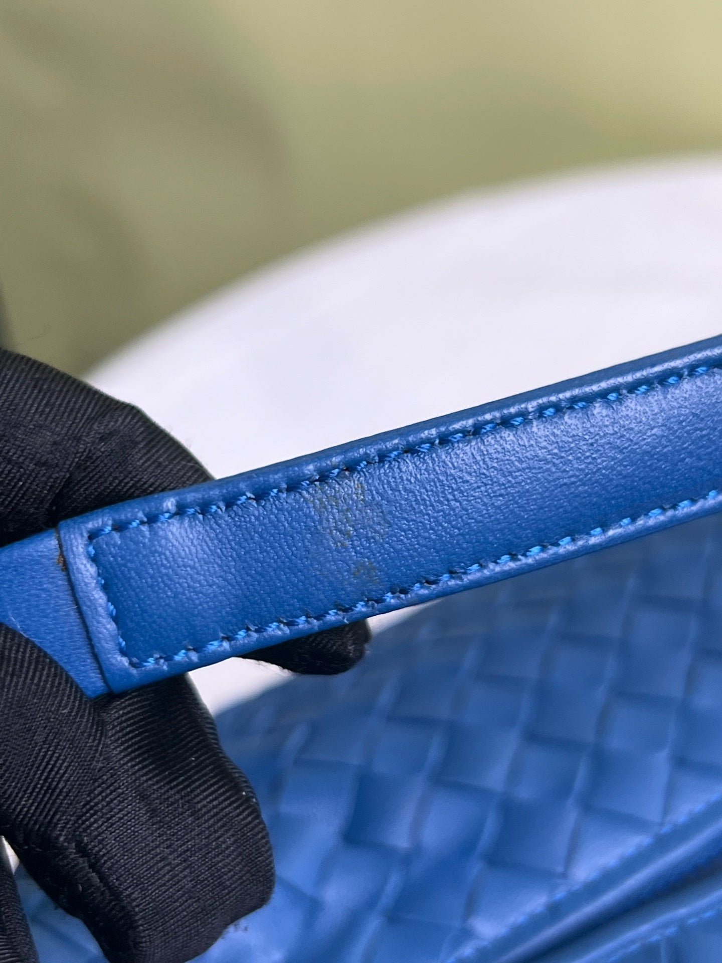 Bottega Veneta Blue Satchel