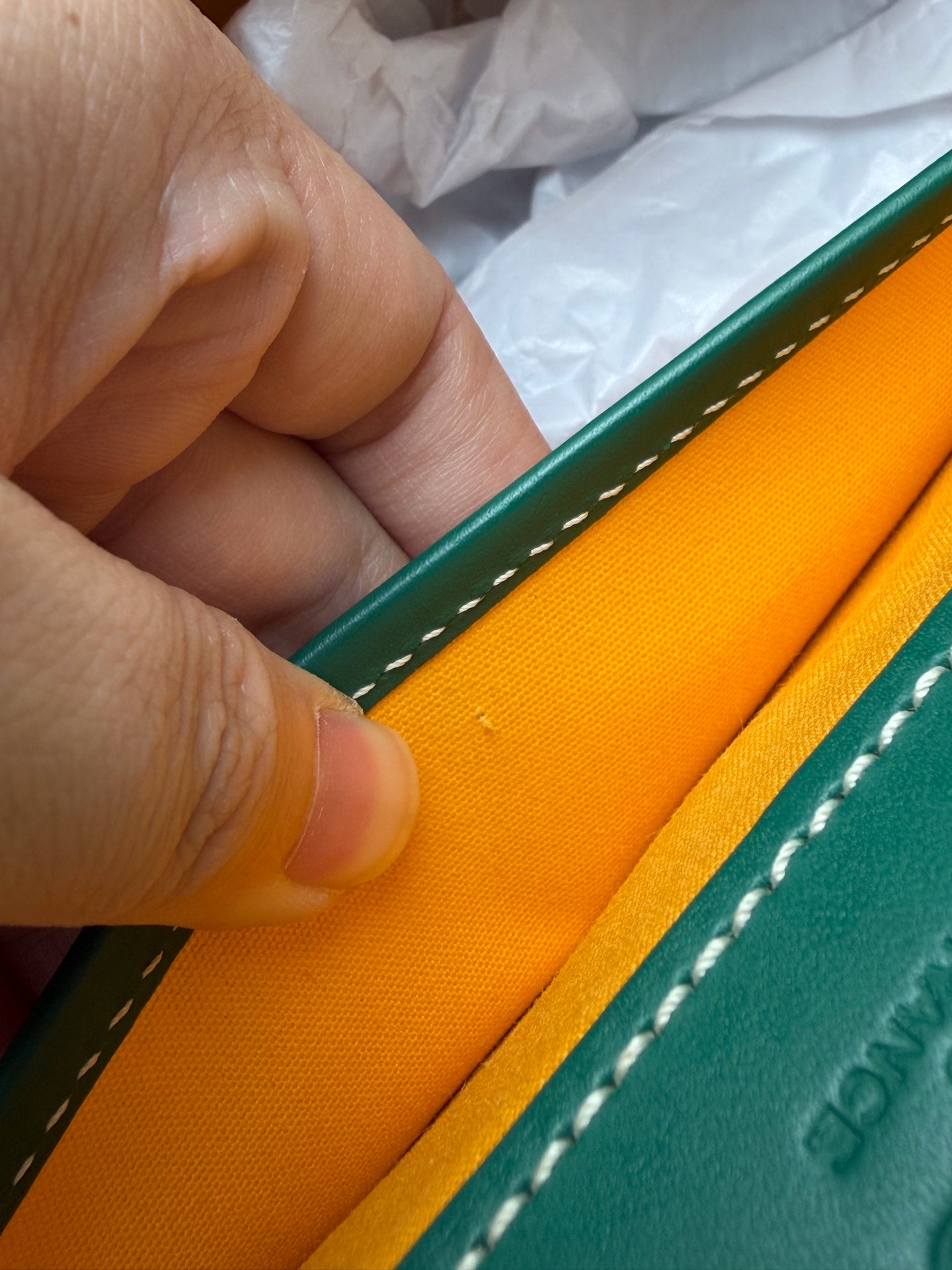 Goyard Green Messenger Bag