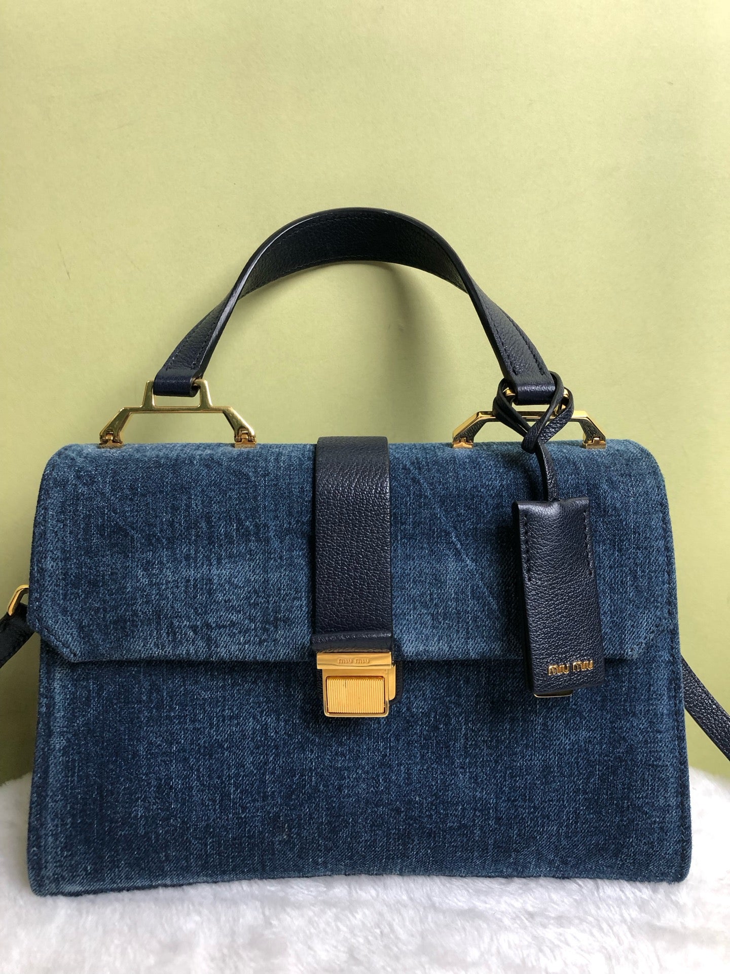 Miu Miu Blue Shoulder Bag