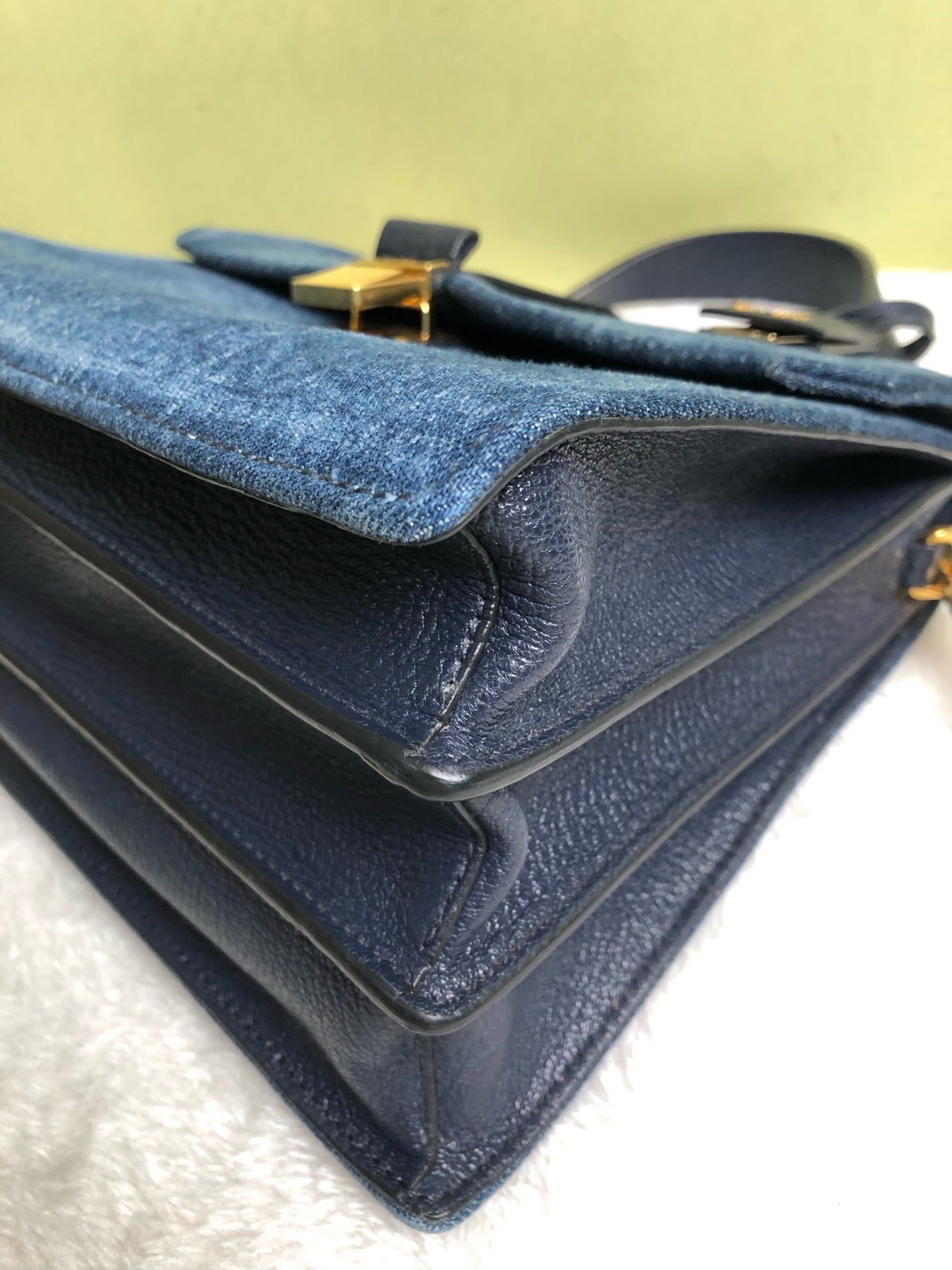 Miu Miu Blue Shoulder Bag