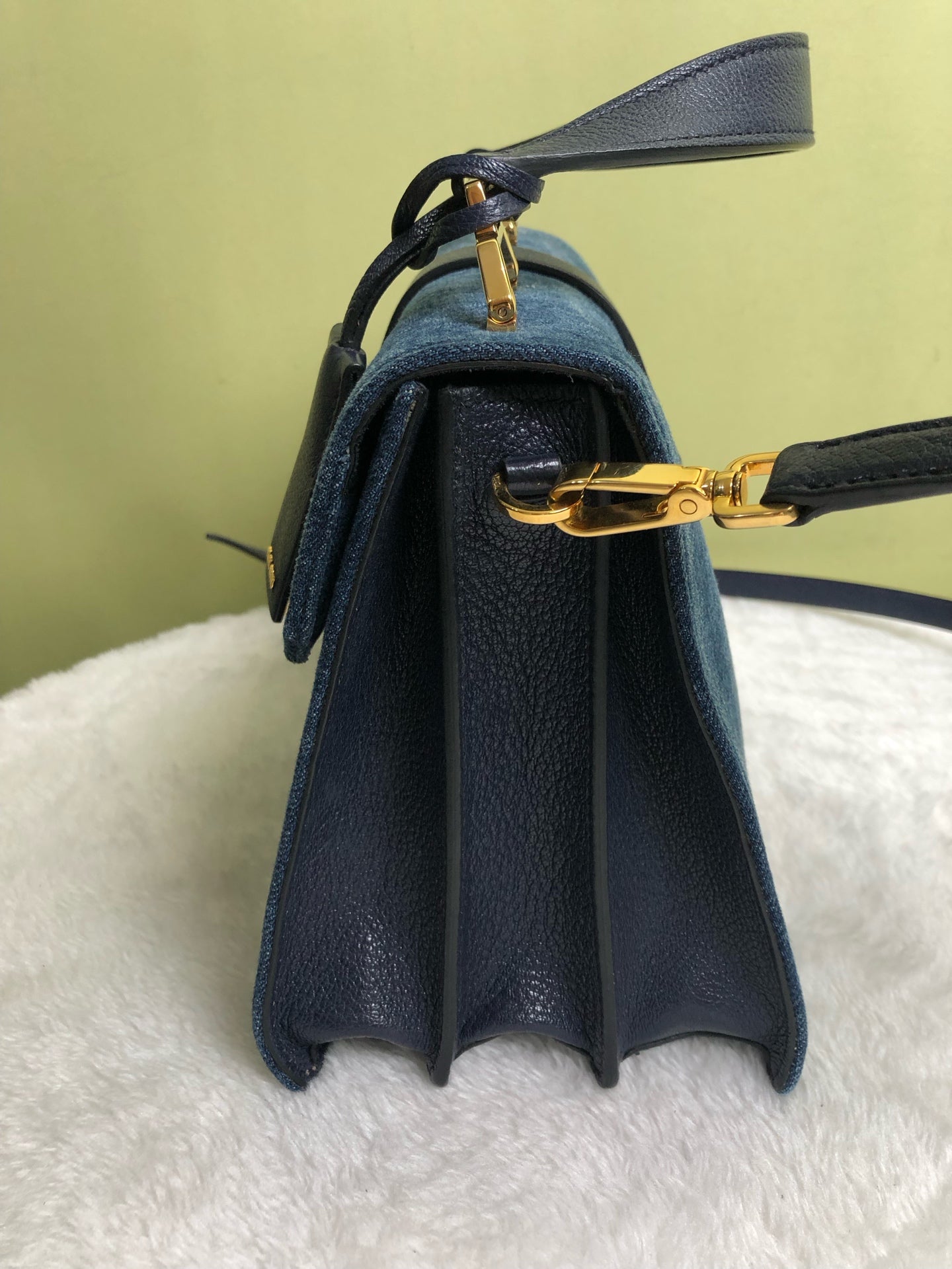 Miu Miu Blue Shoulder Bag