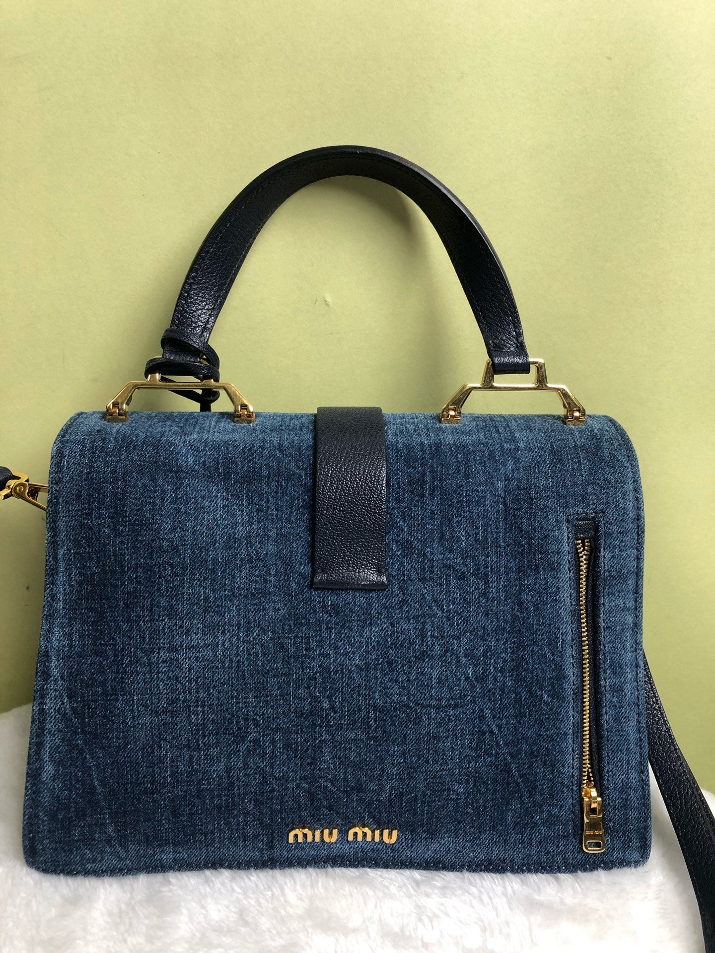 Miu Miu Blue Shoulder Bag