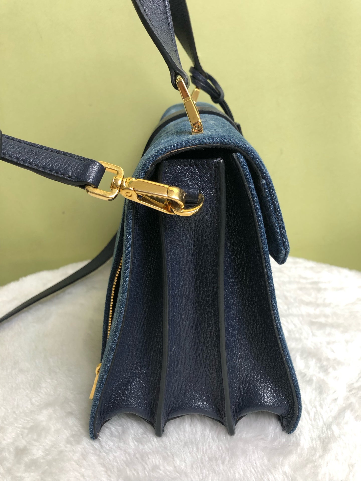 Miu Miu Blue Shoulder Bag