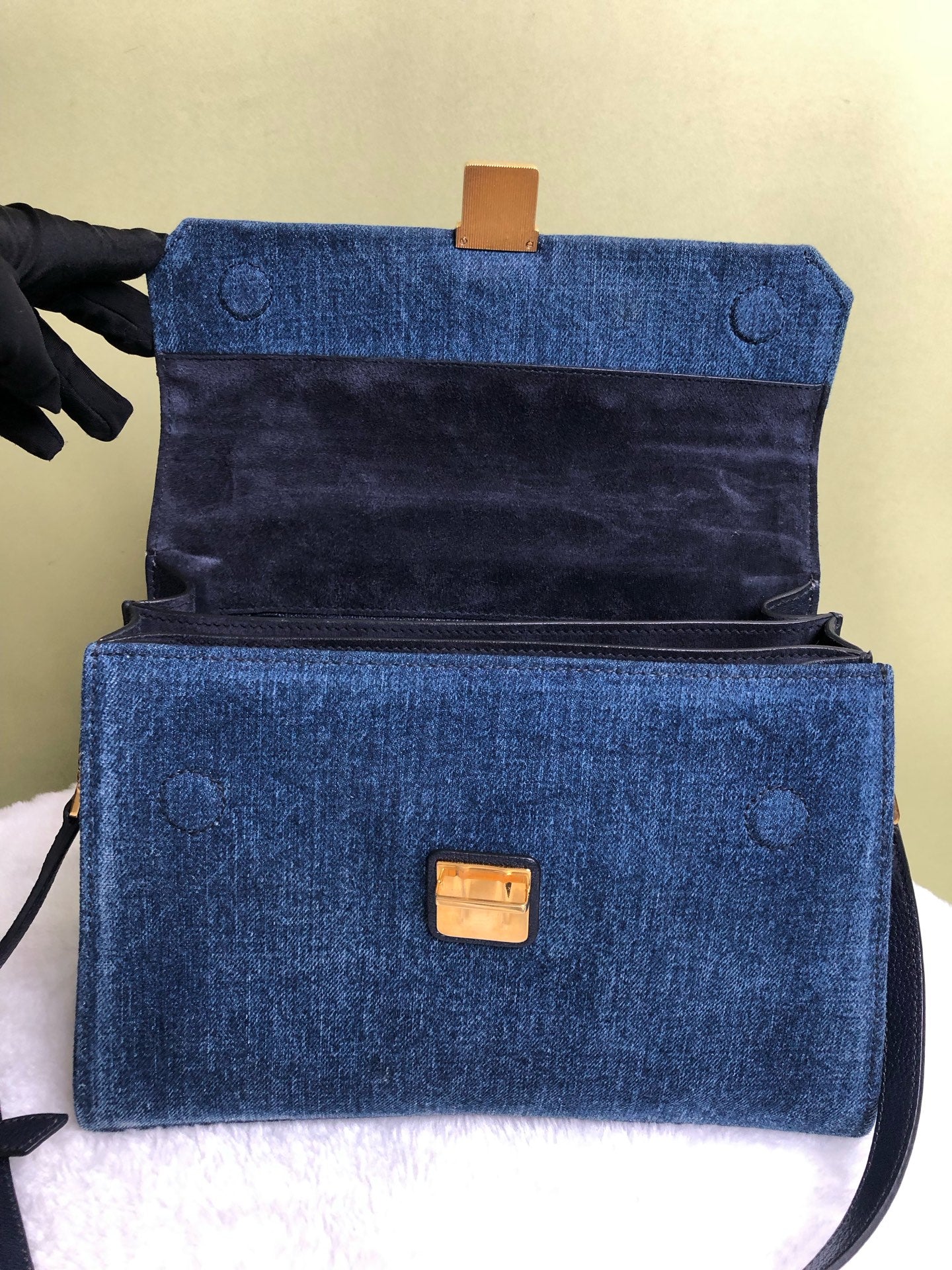 Miu Miu Blue Shoulder Bag