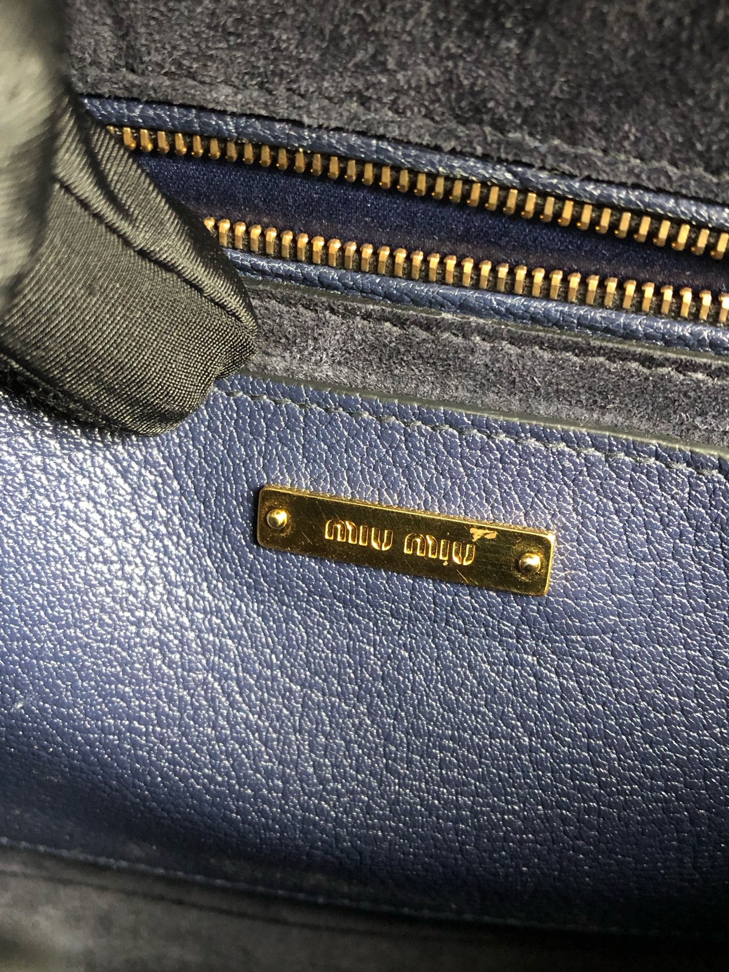 Miu Miu Blue Shoulder Bag