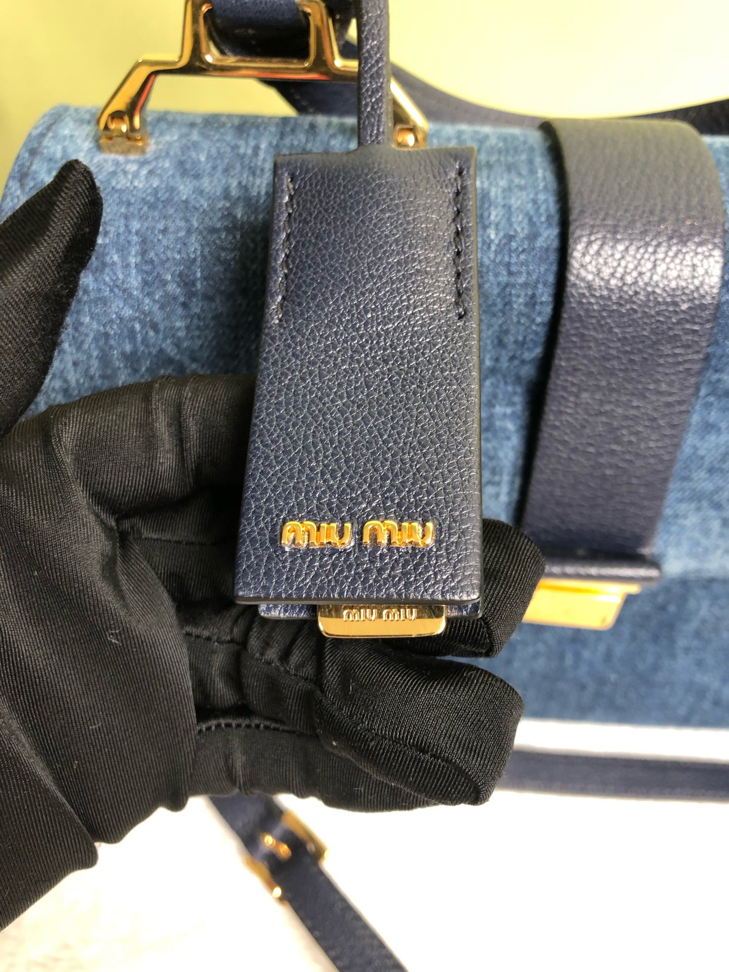 Miu Miu Blue Shoulder Bag