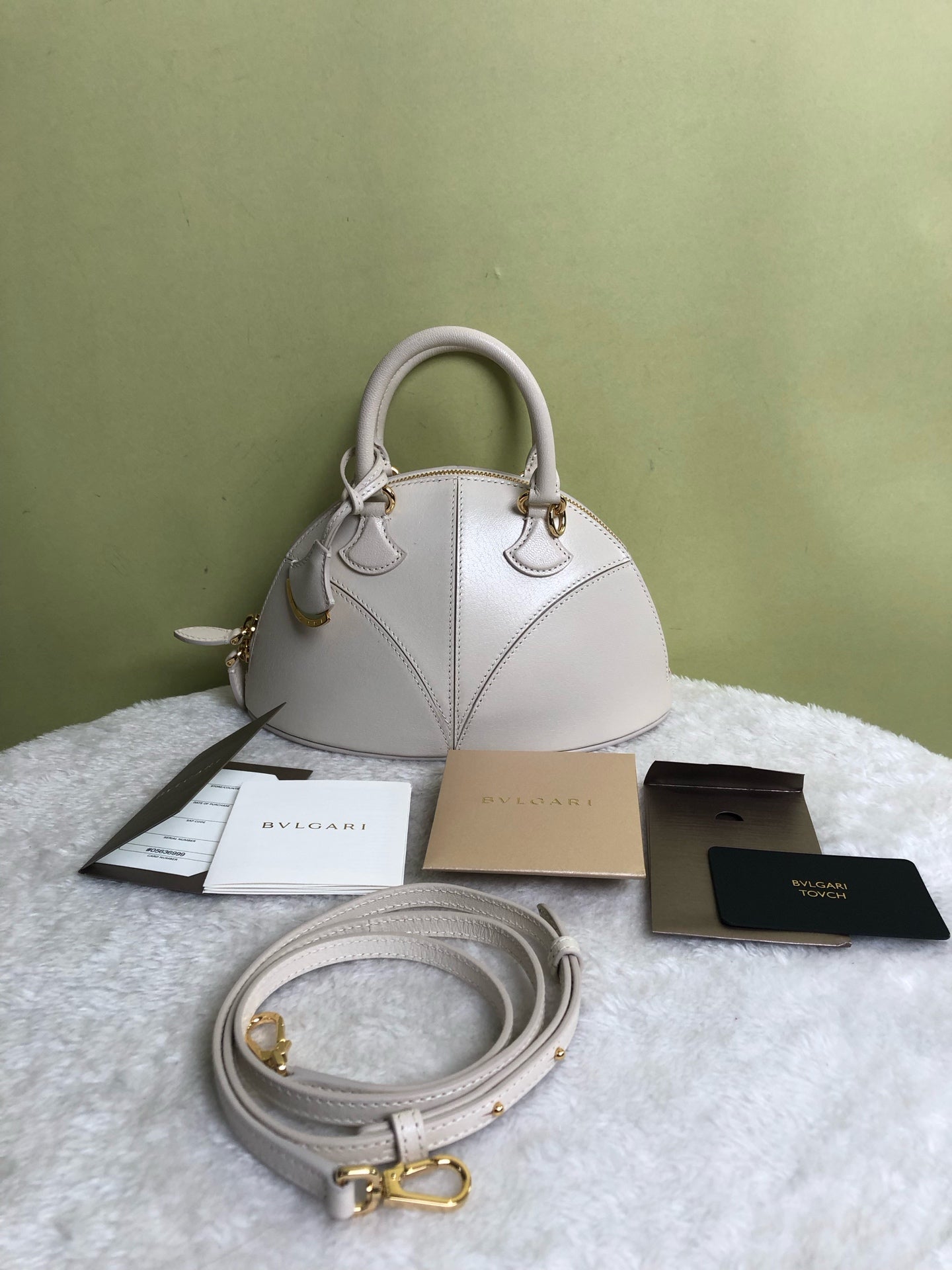 Bvlgari White Crossbody