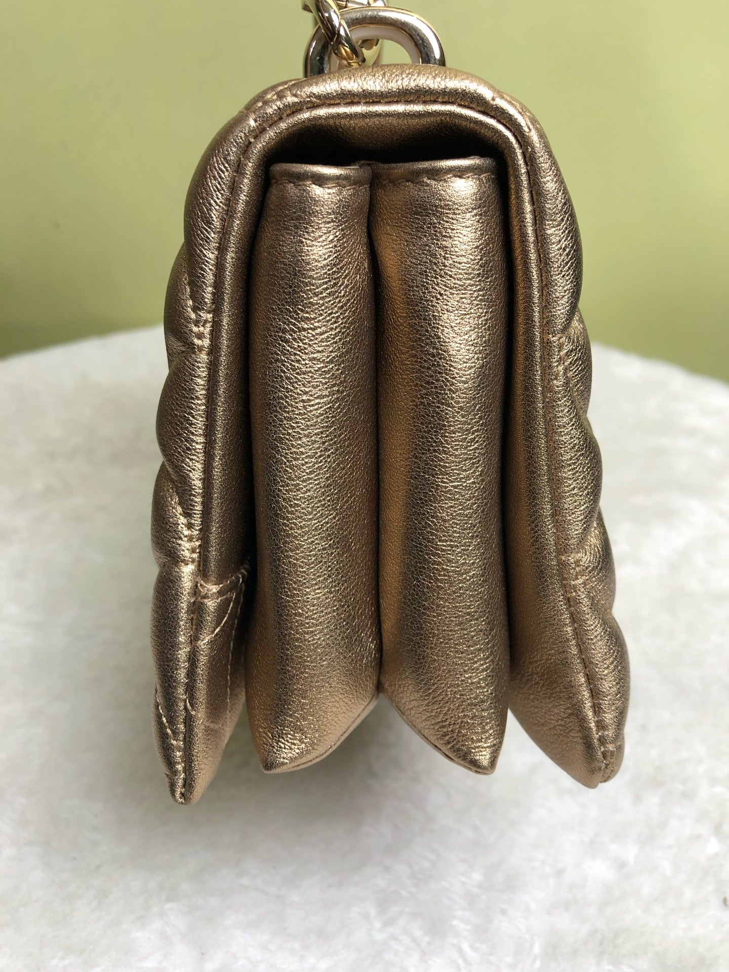 Bvlgari Gold Shoulder Bag