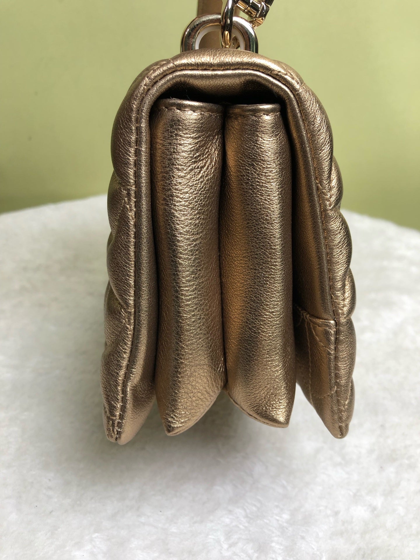 Bvlgari Gold Shoulder Bag
