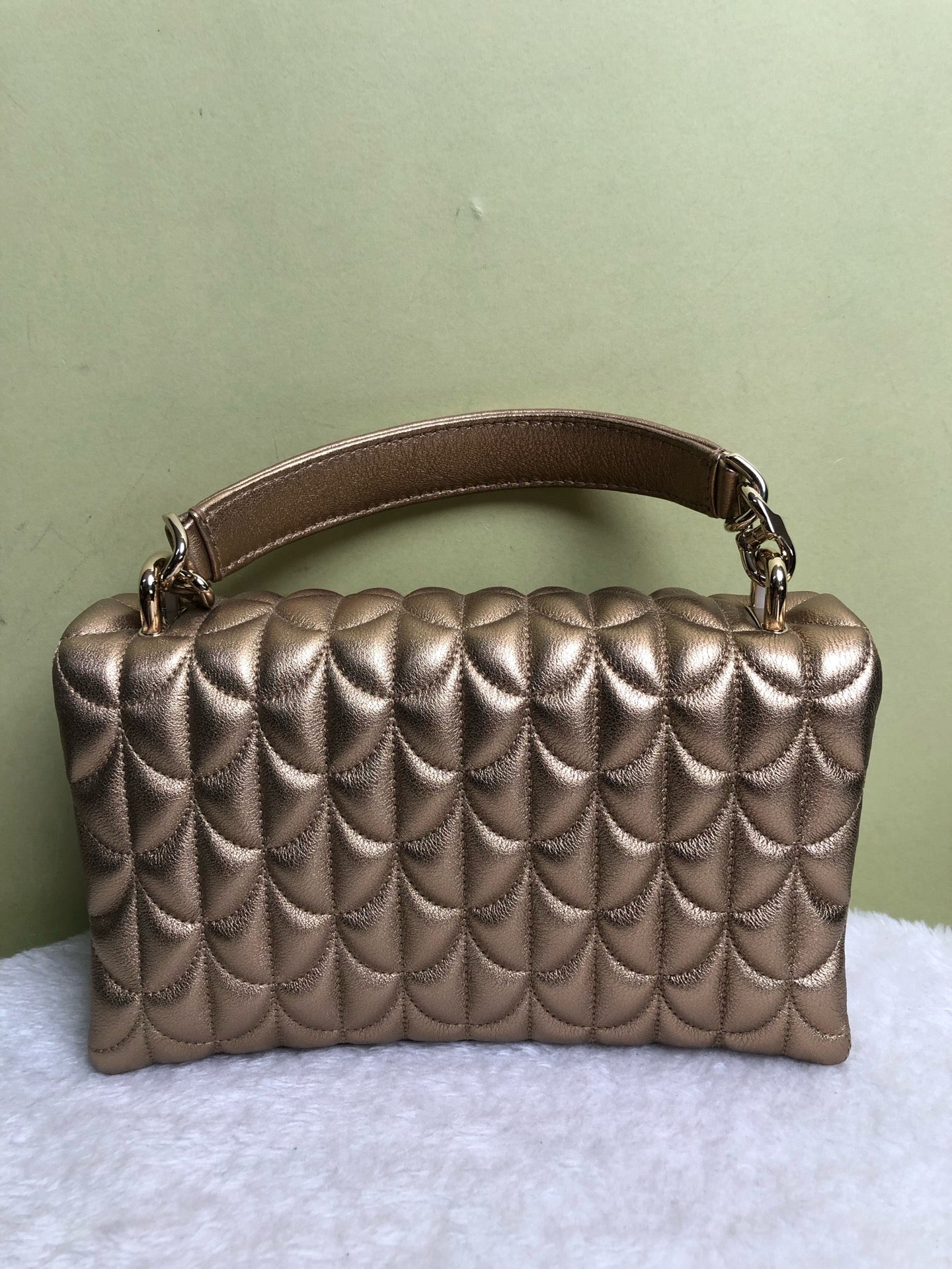 Bvlgari Gold Shoulder Bag