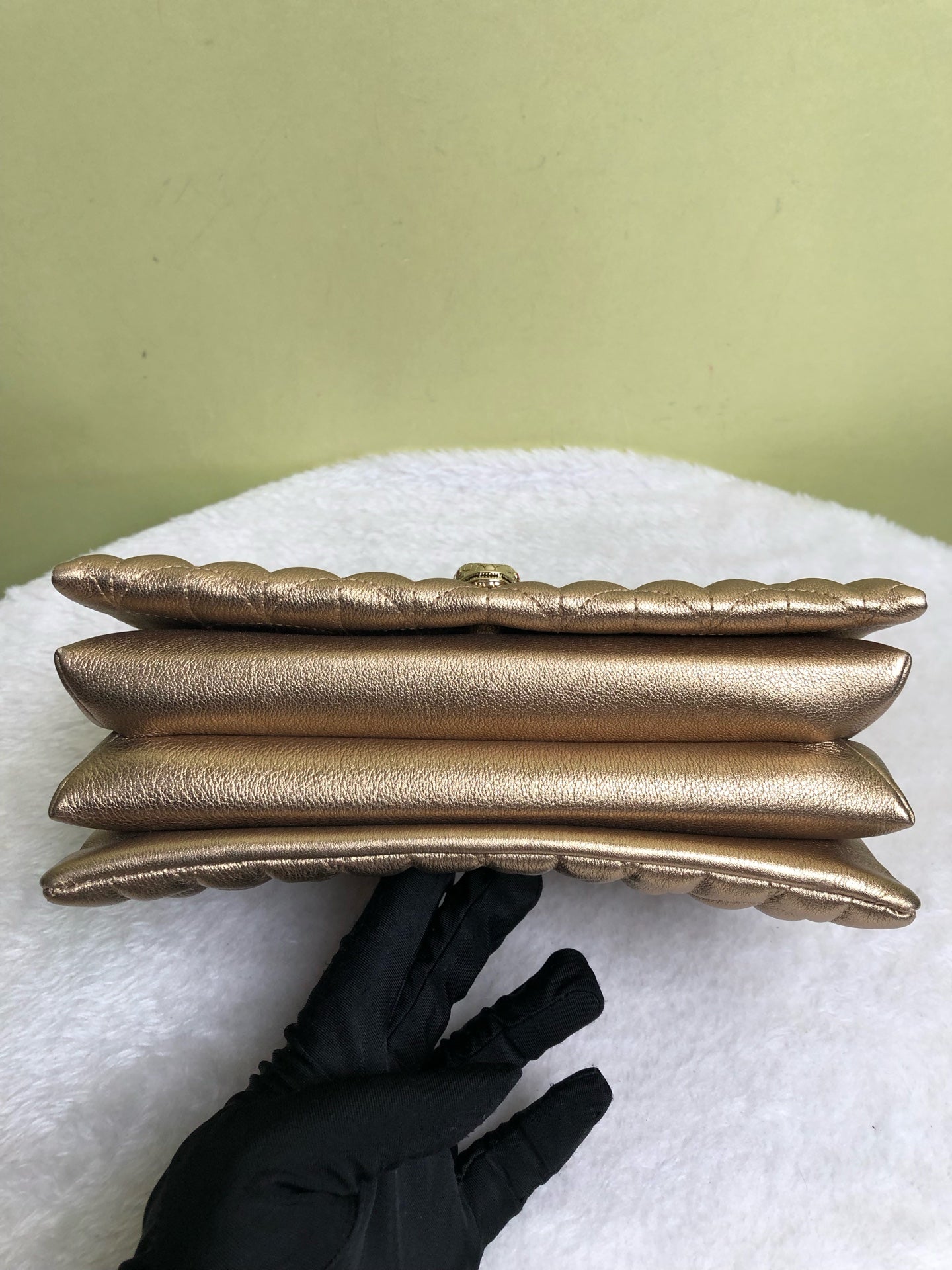 Bvlgari Gold Shoulder Bag