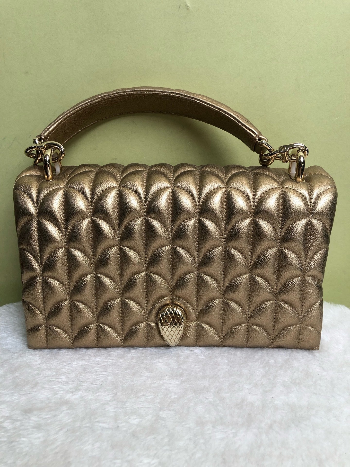 Bvlgari Gold Shoulder Bag