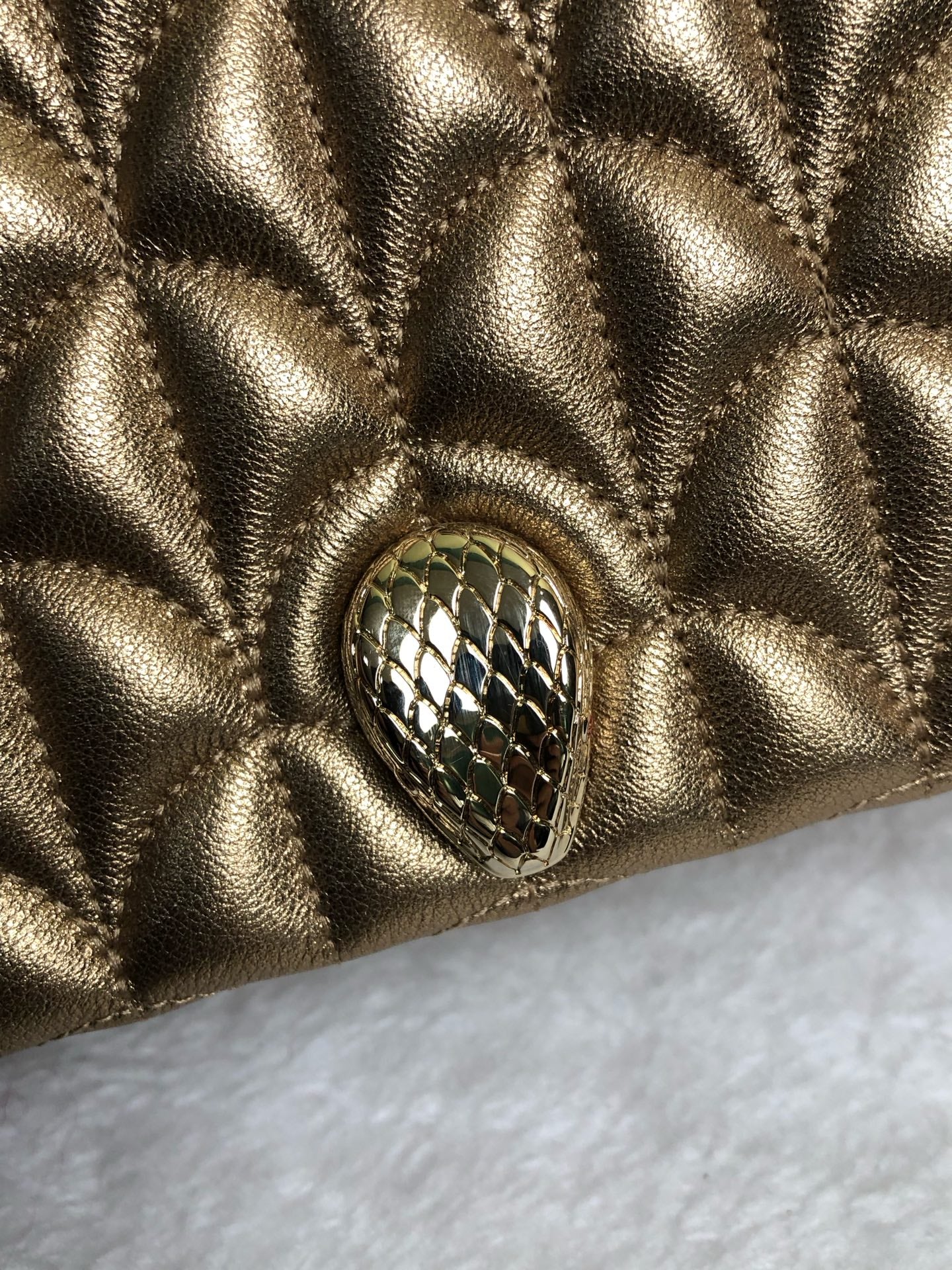 Bvlgari Gold Shoulder Bag