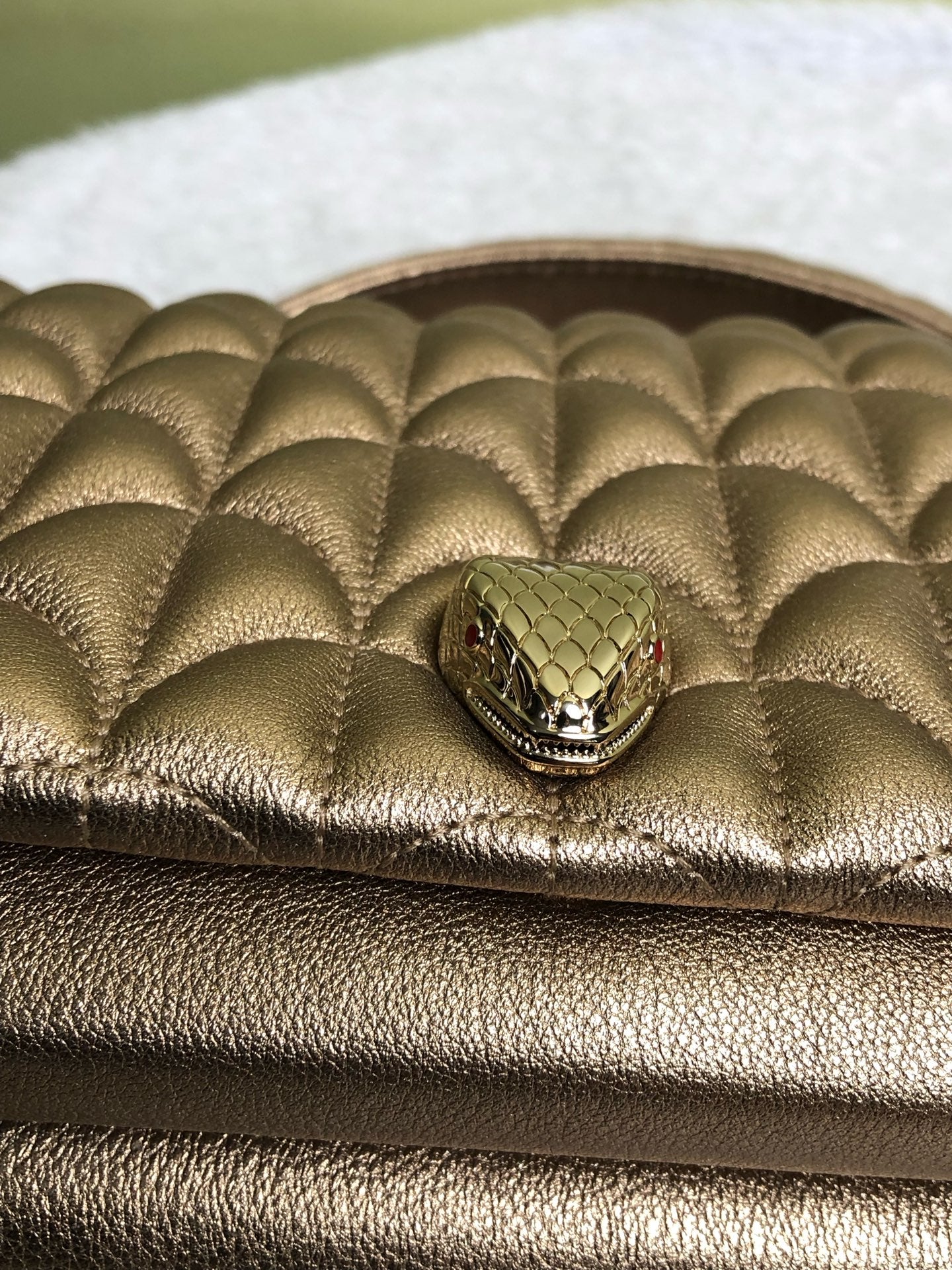 Bvlgari Gold Shoulder Bag