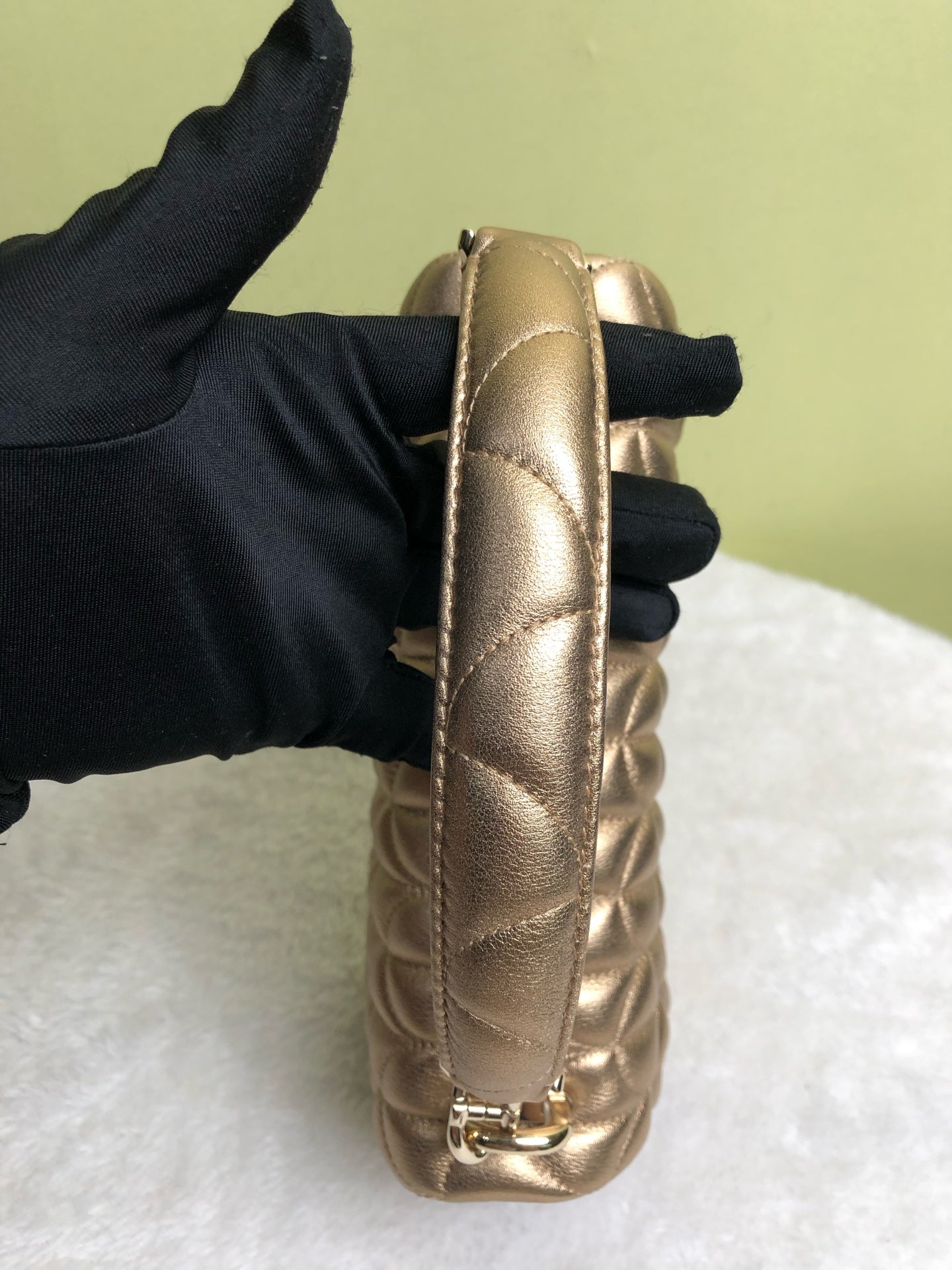 Bvlgari Gold Shoulder Bag