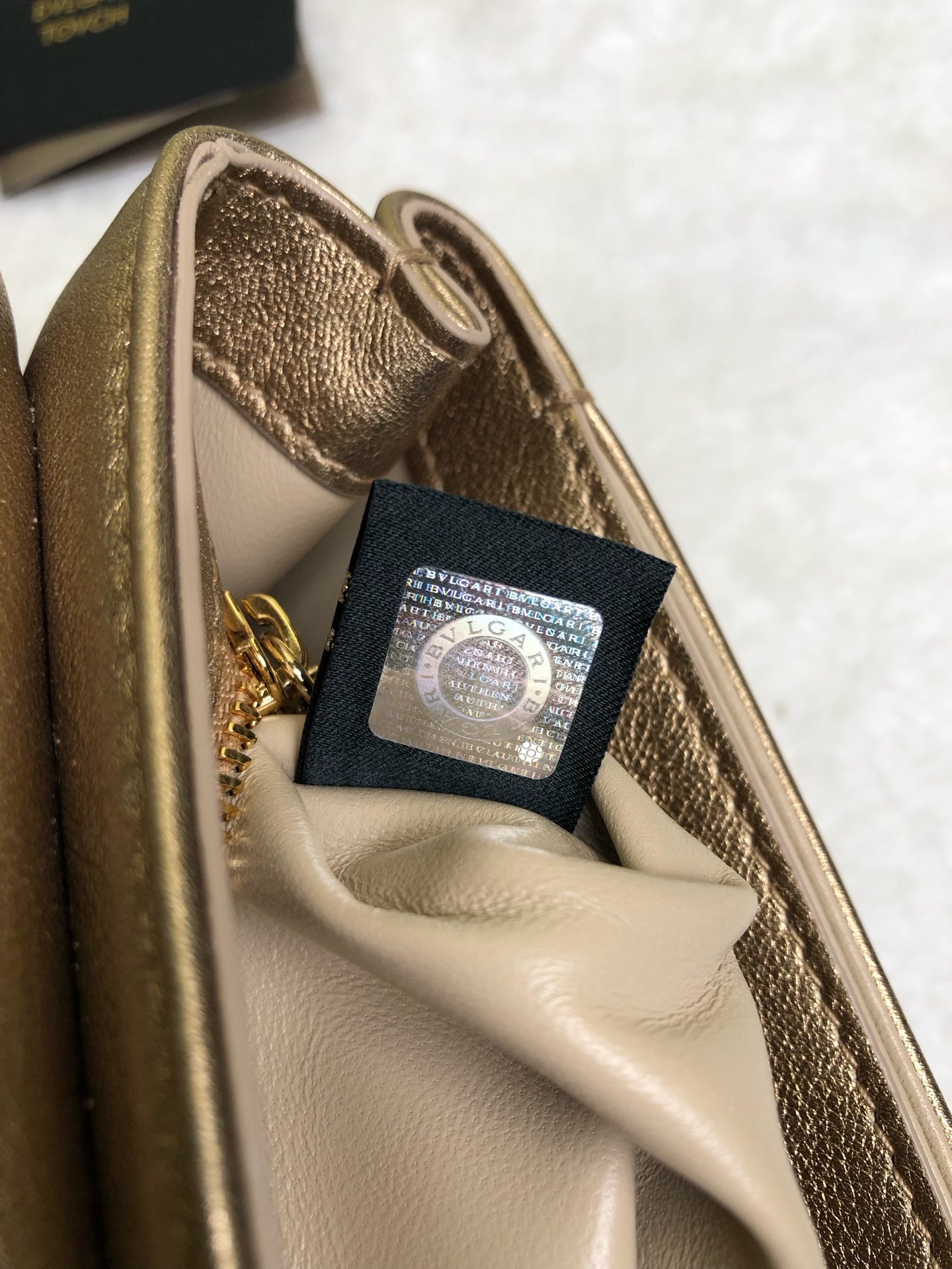 Bvlgari Gold Shoulder Bag