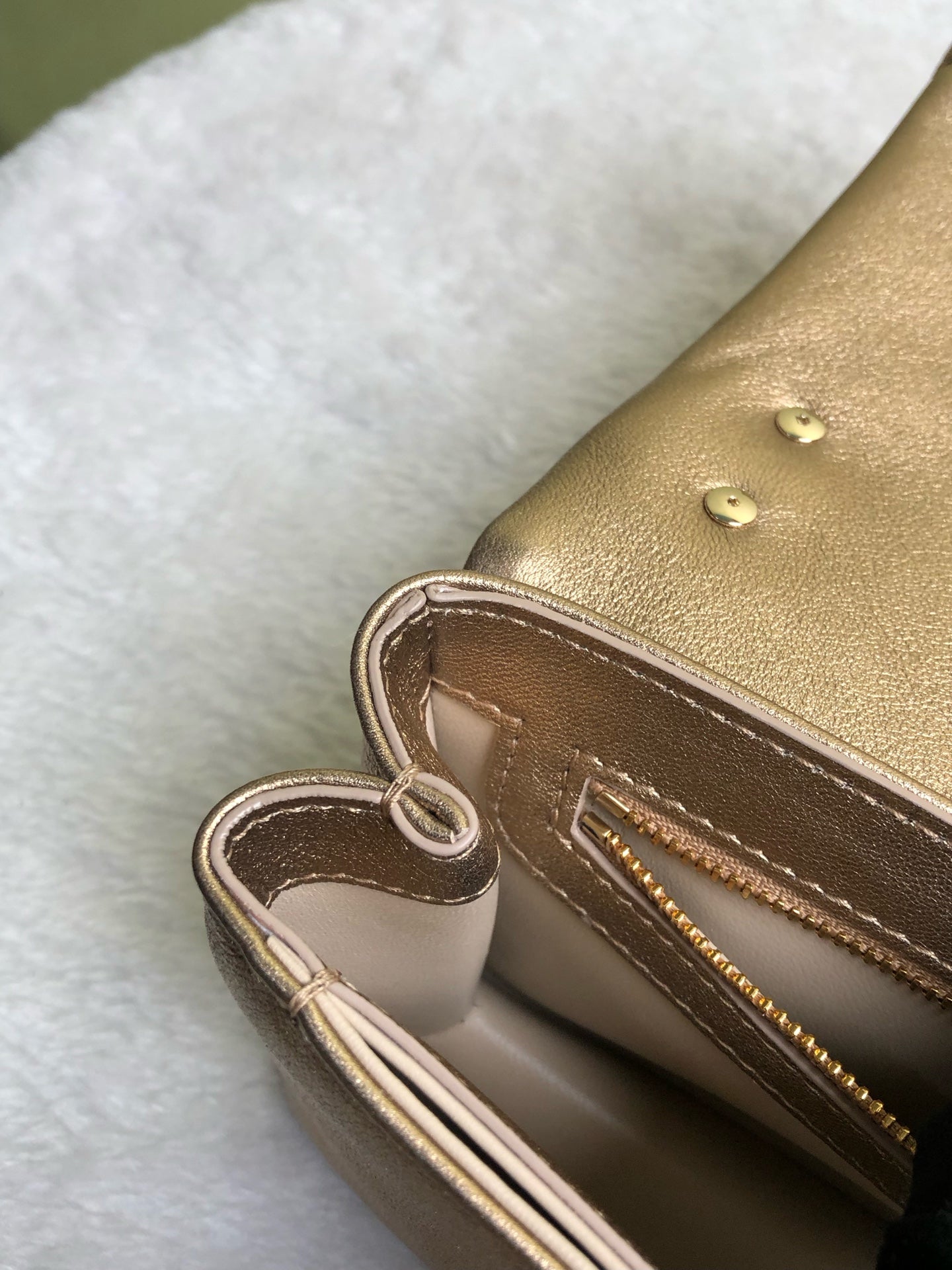Bvlgari Gold Shoulder Bag