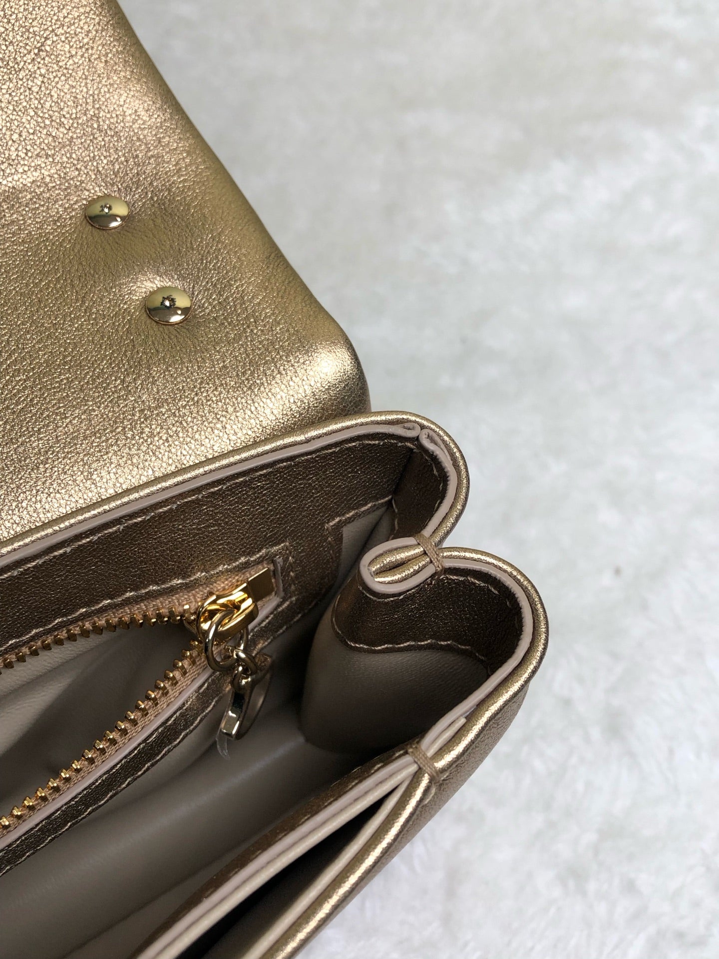 Bvlgari Gold Shoulder Bag