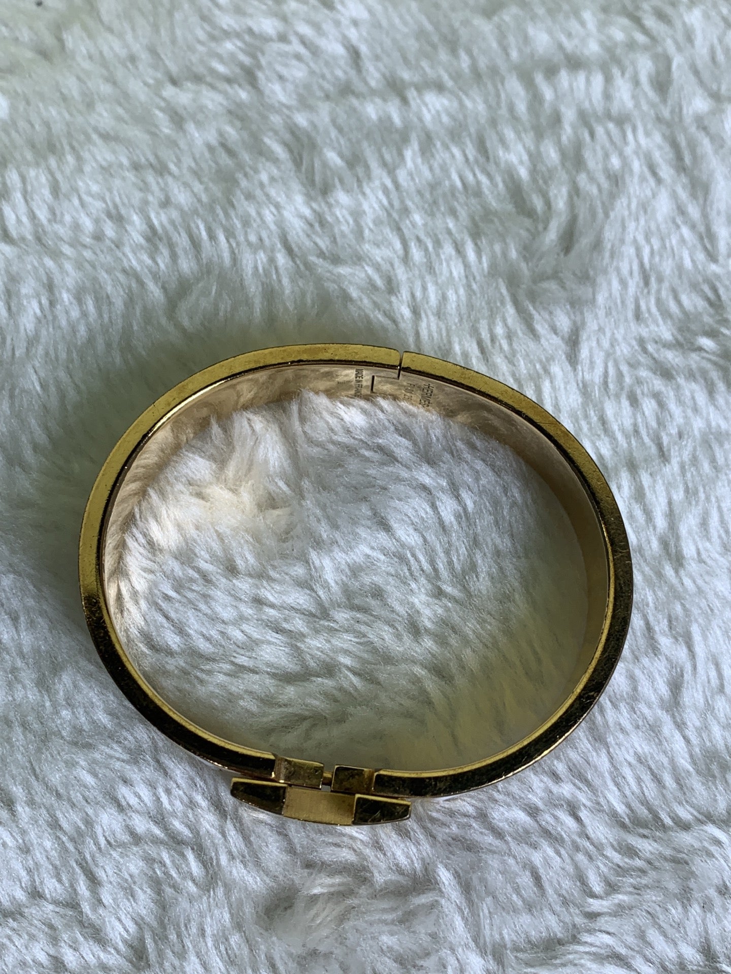 Hermes White Bangle