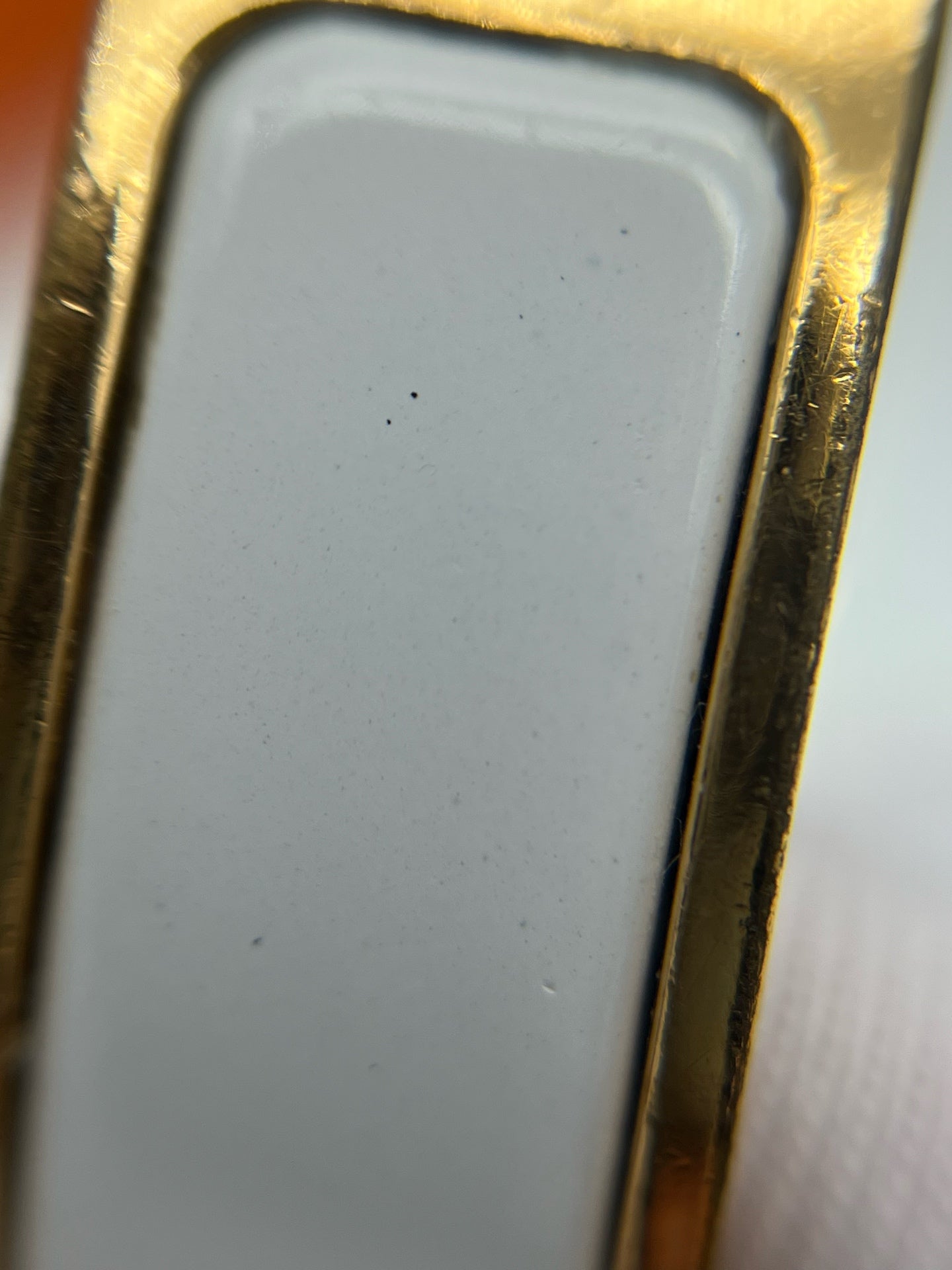 Hermes White Bangle