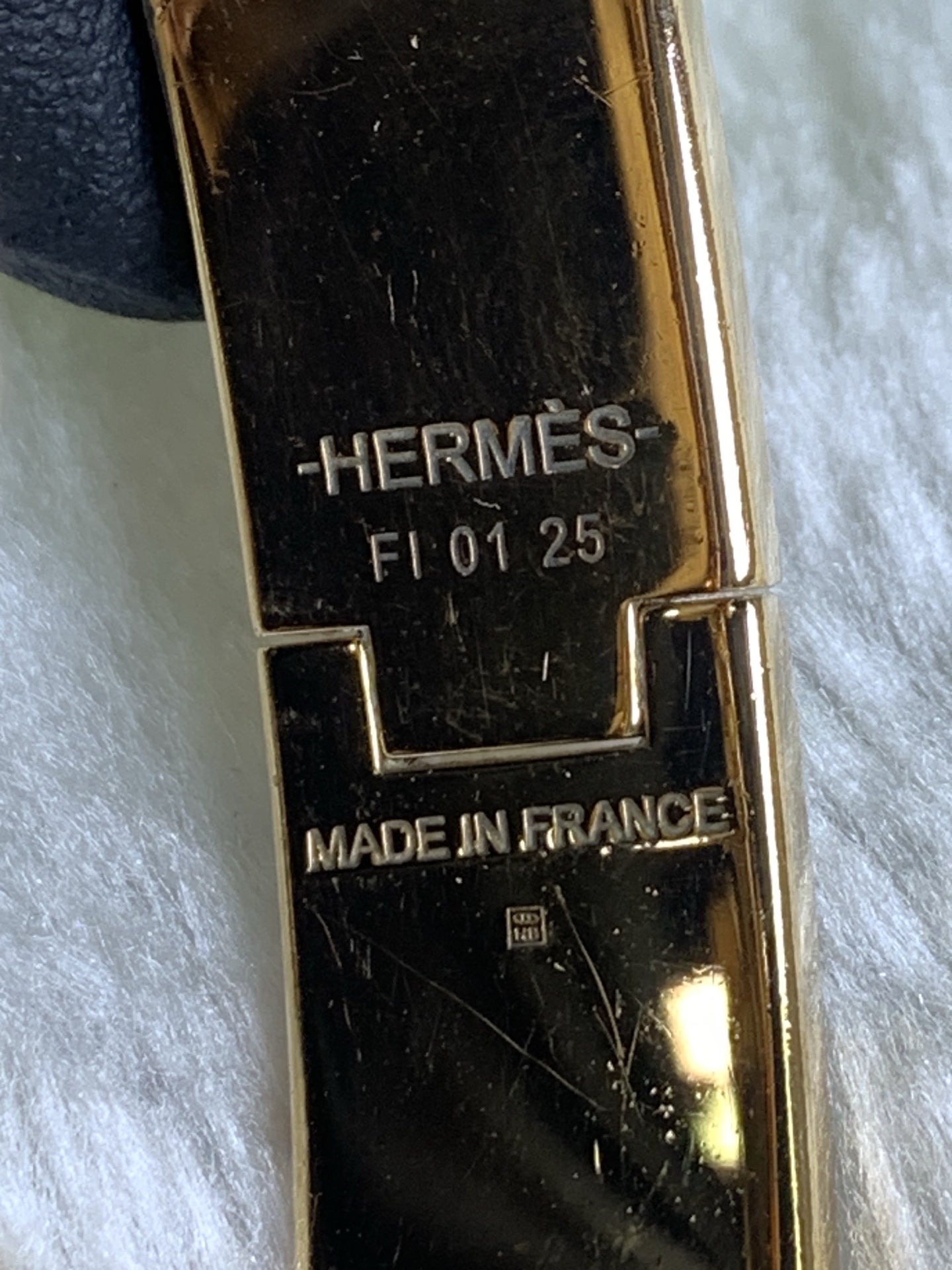Hermes White Bangle