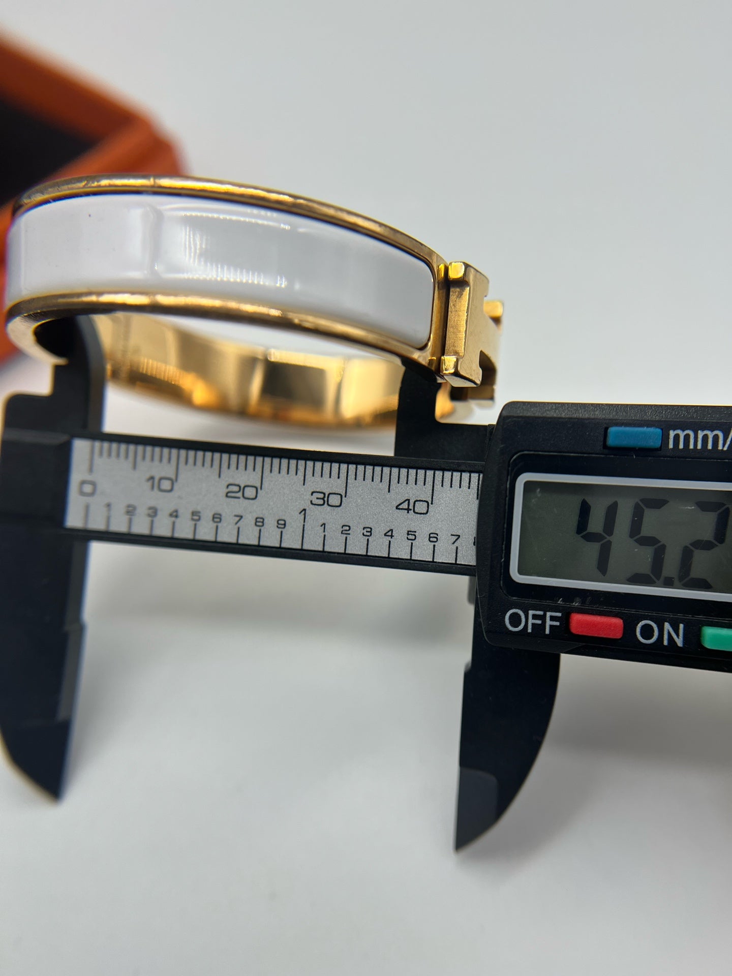 Hermes White Bangle