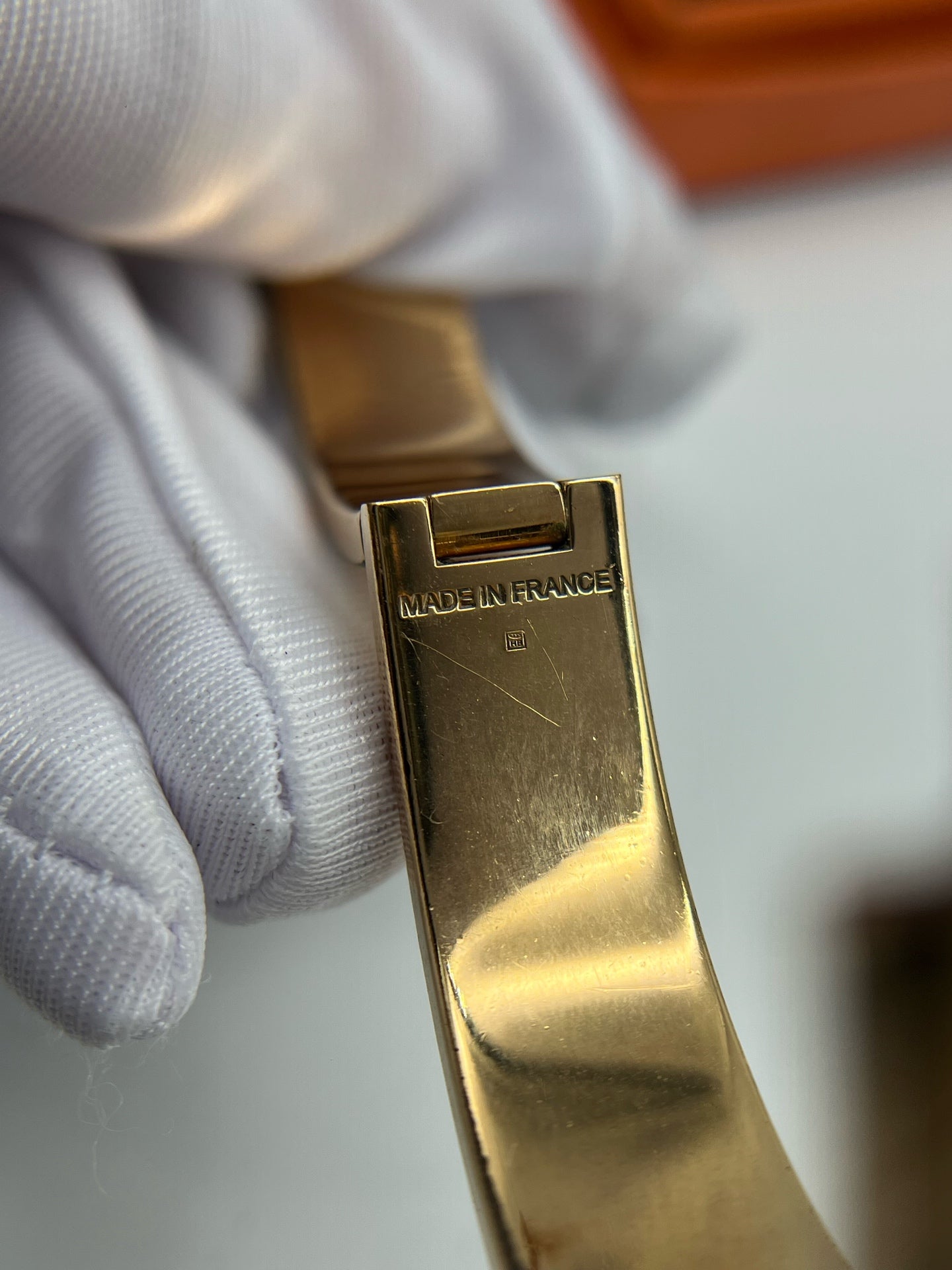 Hermes White Bangle