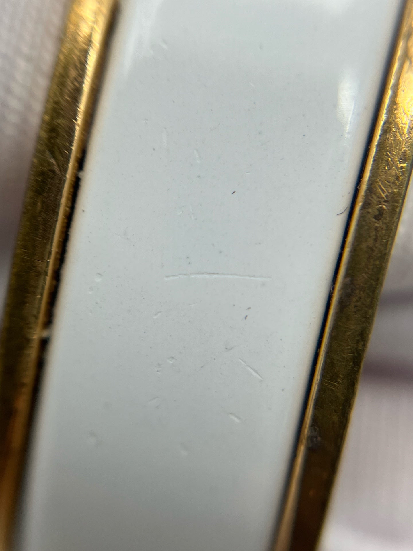 Hermes White Bangle