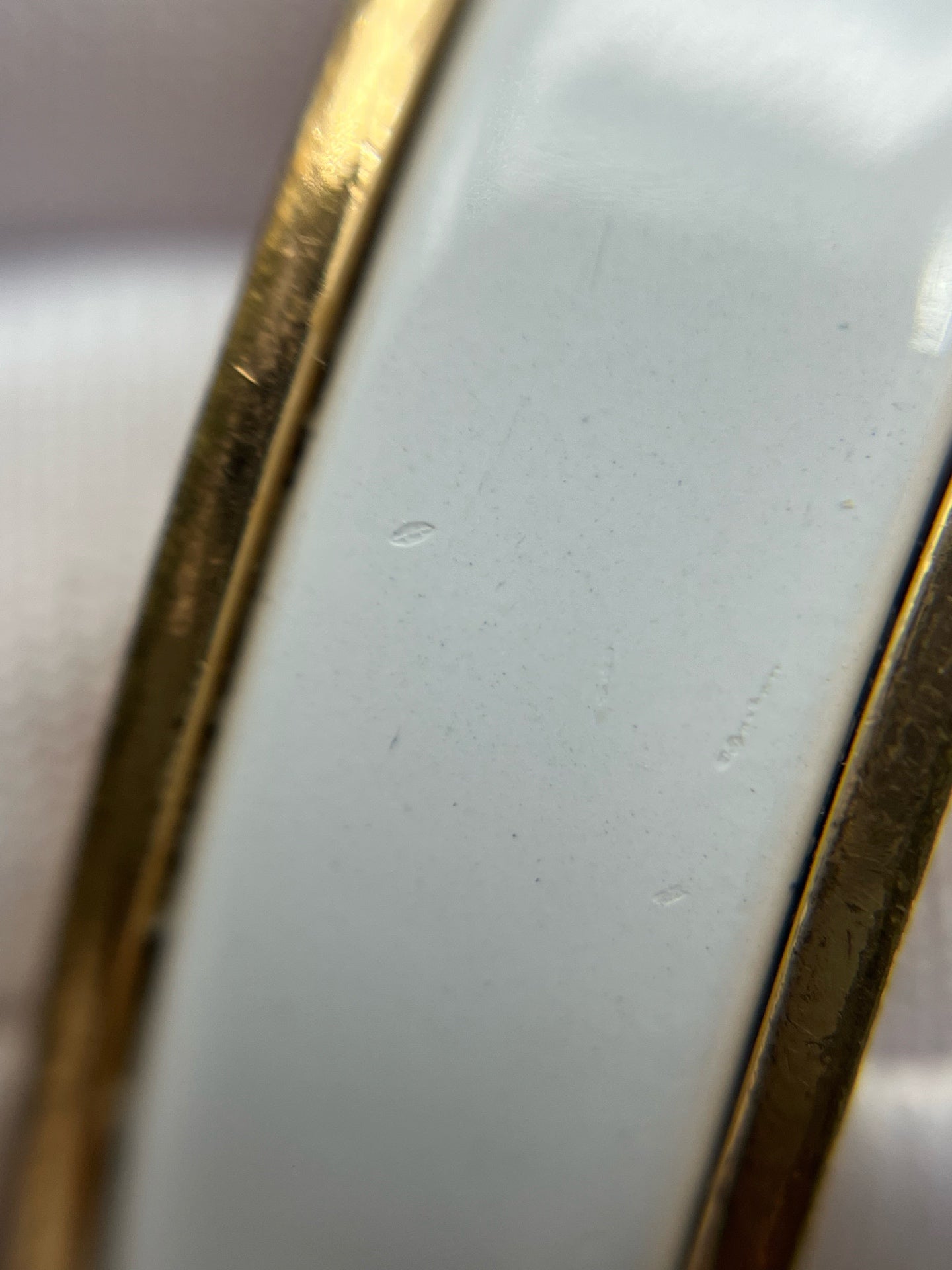 Hermes White Bangle