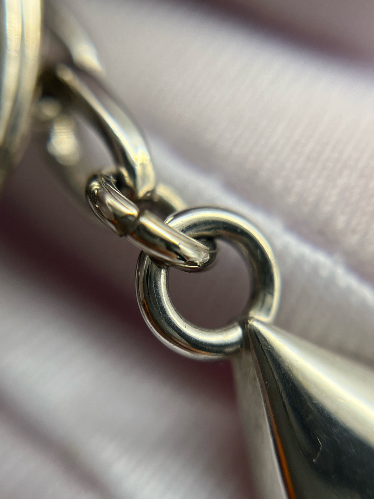 Louis Vuitton White Key ring/Key holder