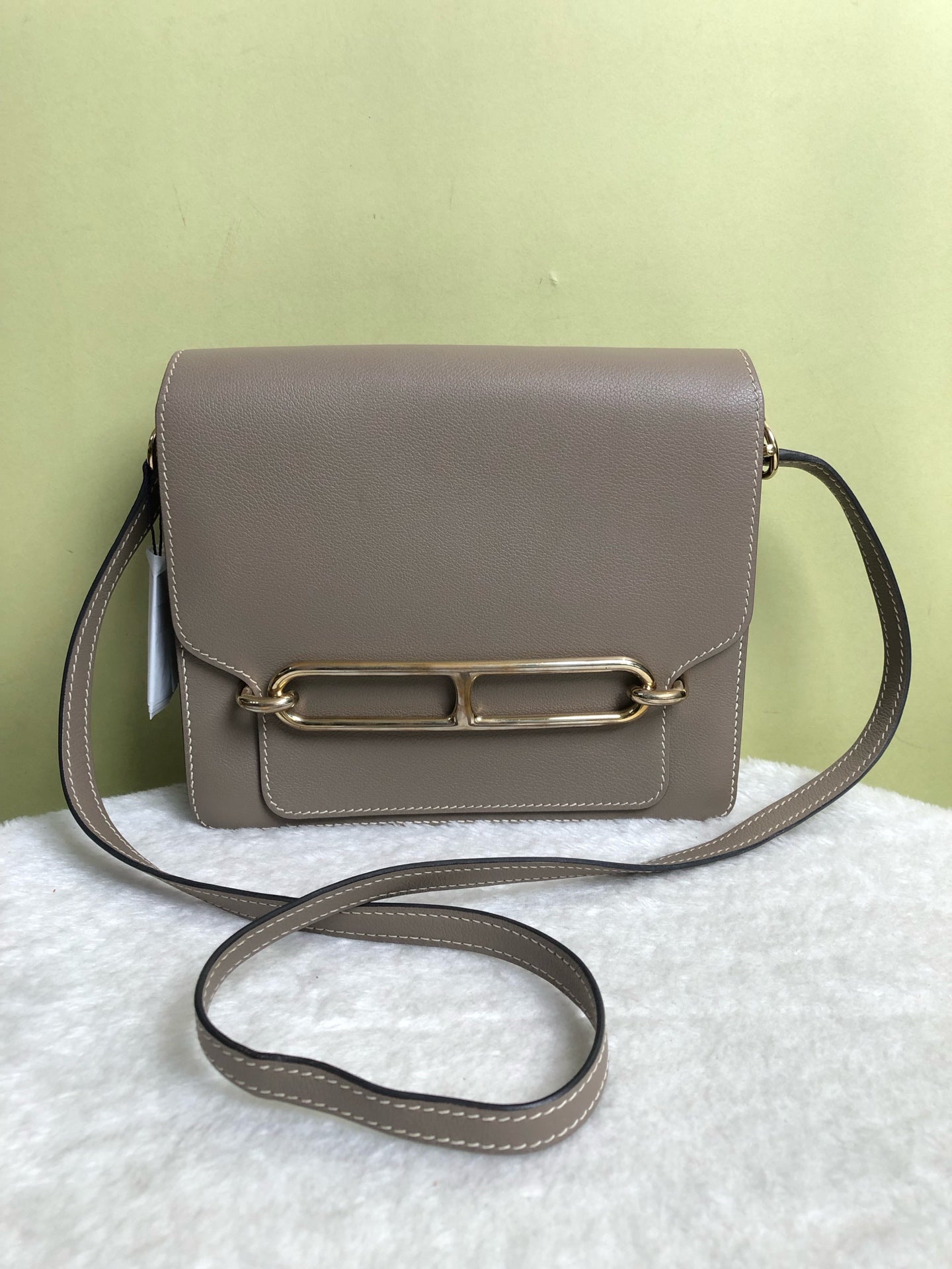 Hermes Gray Crossbody