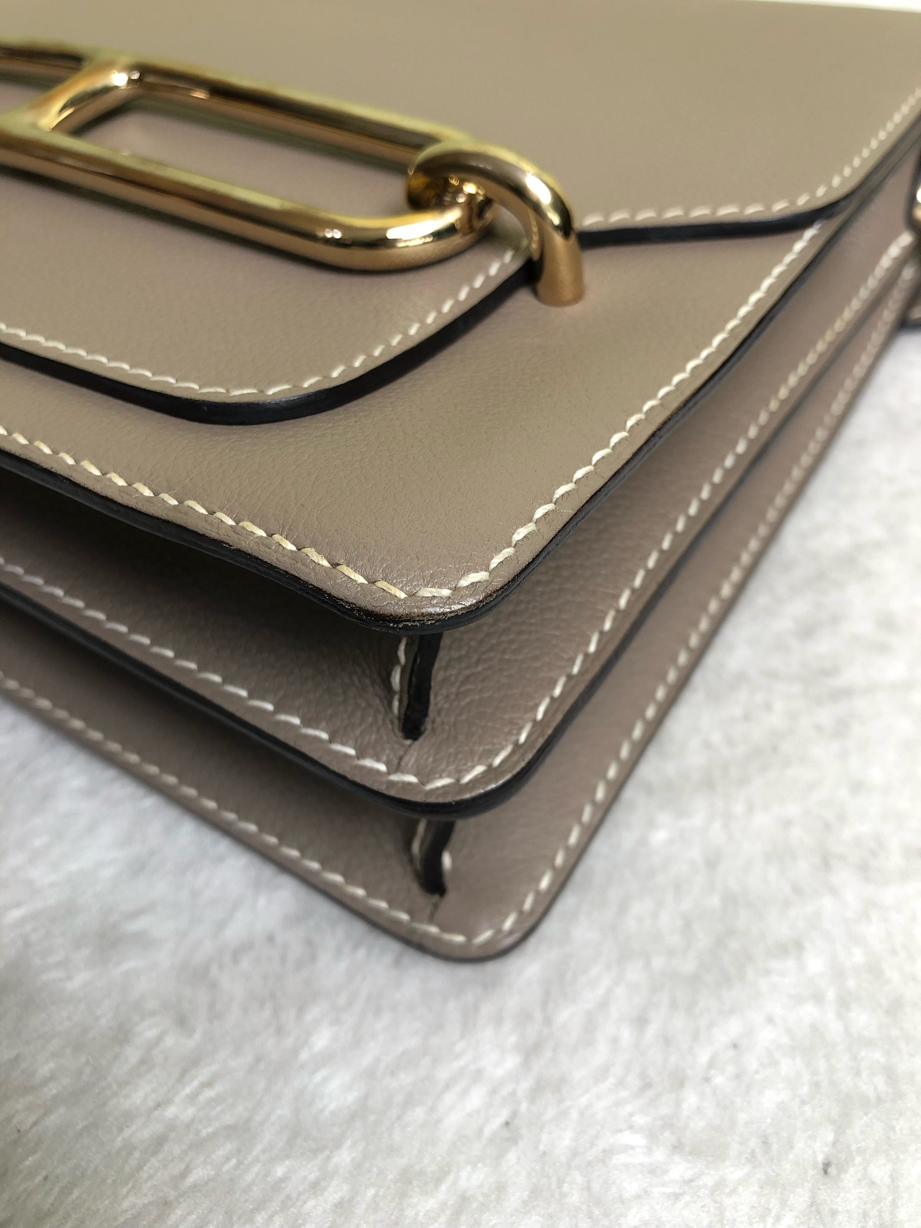 Hermes Gray Crossbody