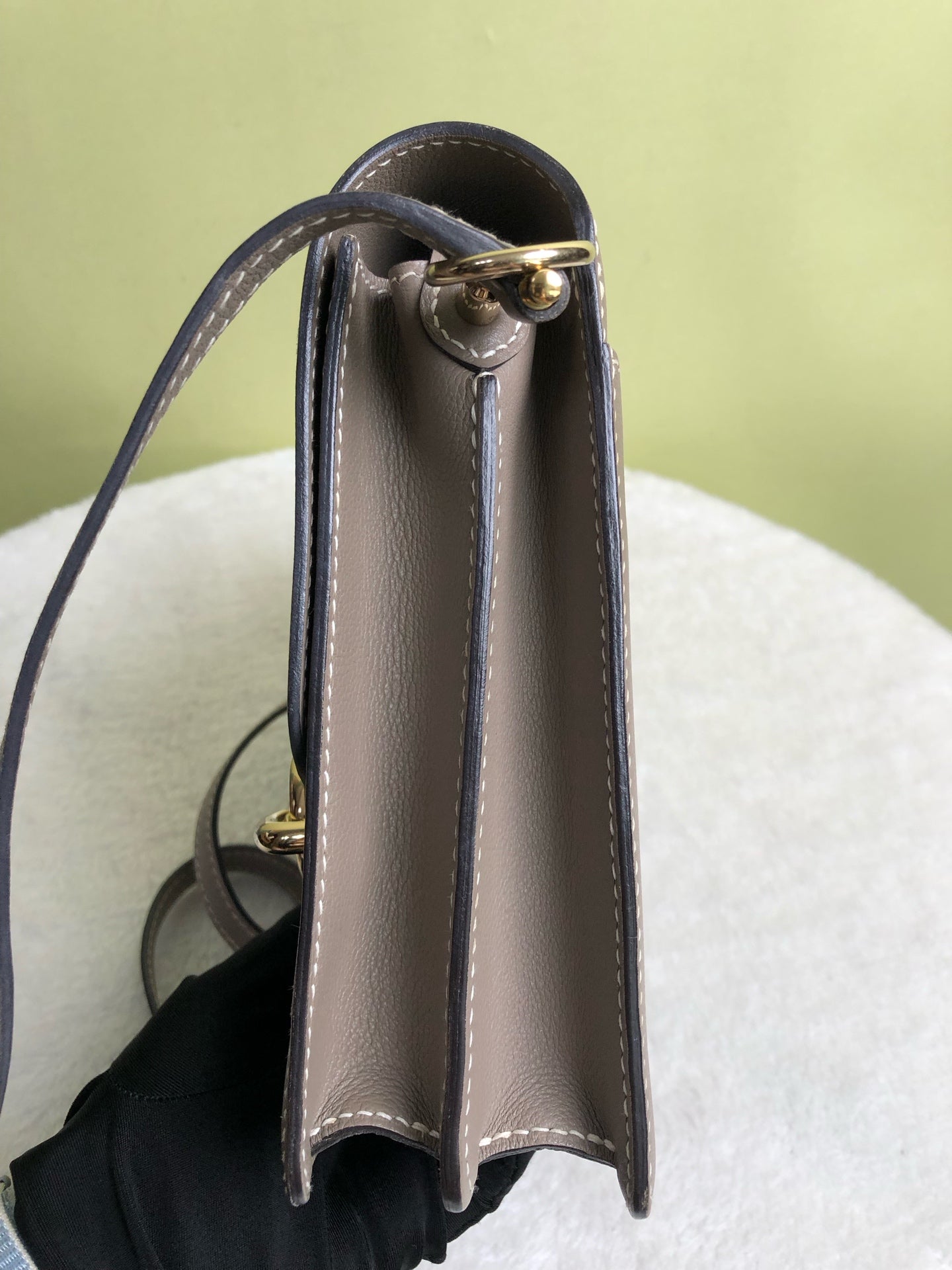 Hermes Gray Crossbody