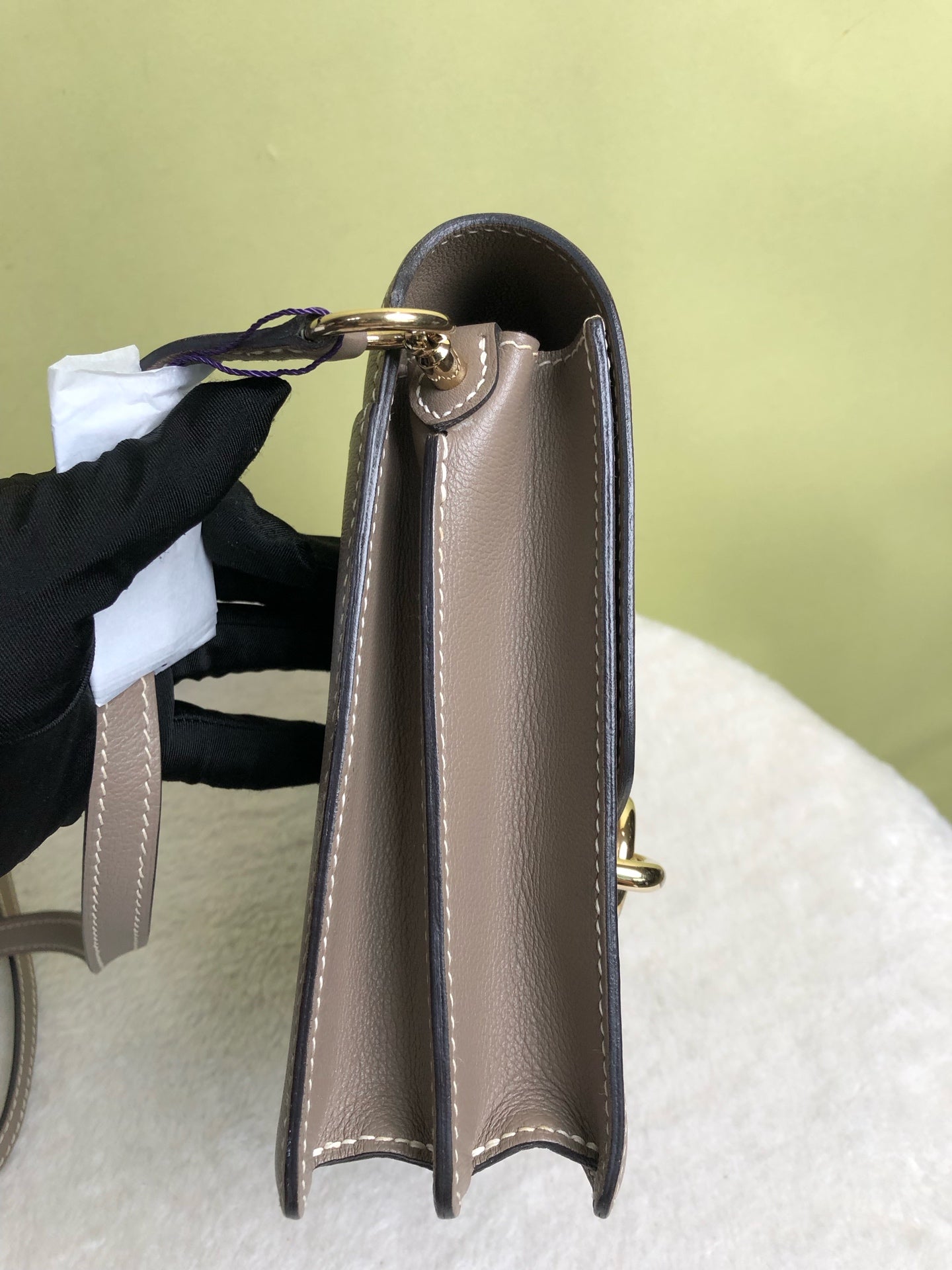 Hermes Gray Crossbody