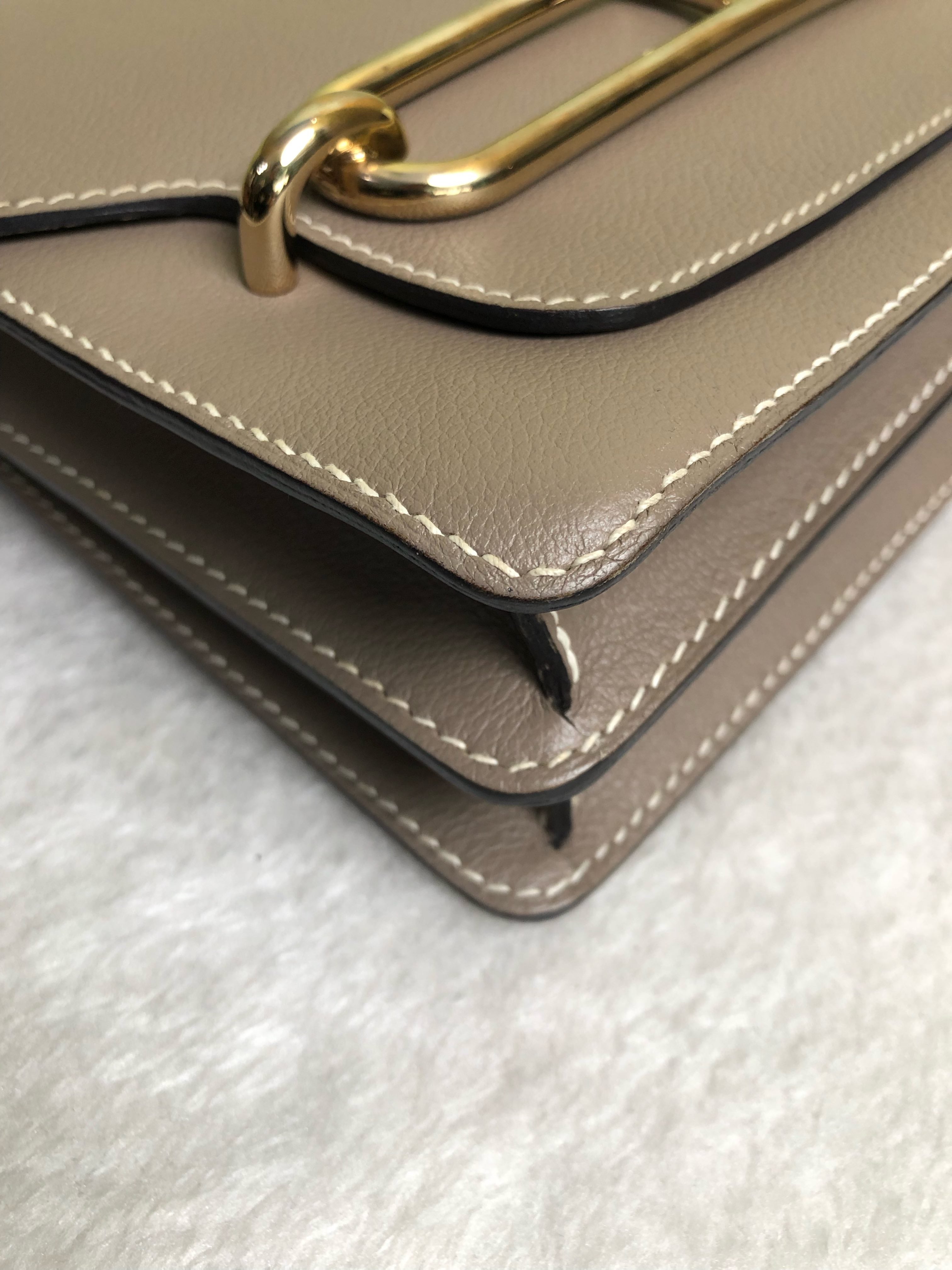 Hermes Gray Crossbody